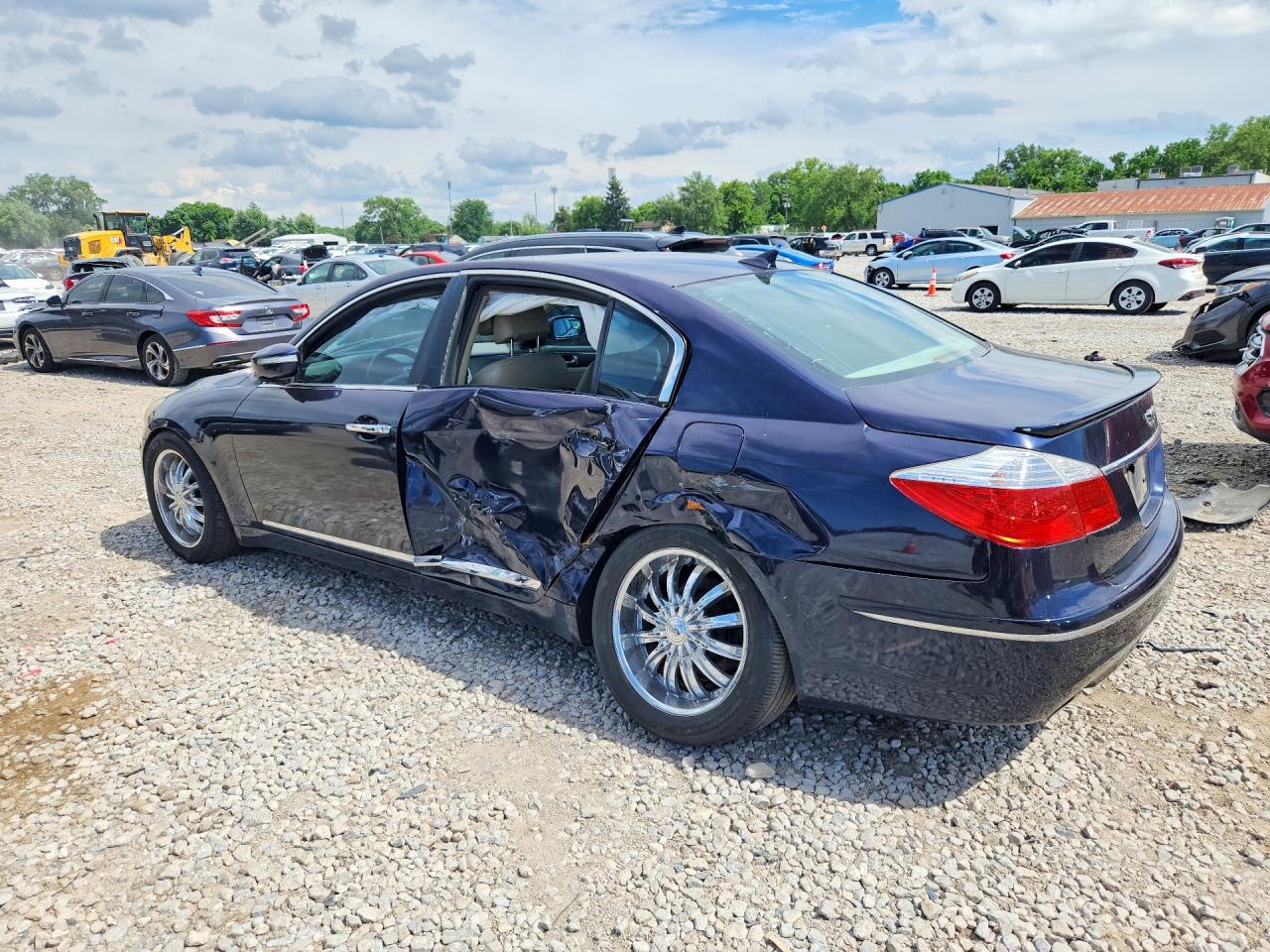 2011 Hyundai Genesis 4.6l Blue vin: KMHGC4DF2BU124516