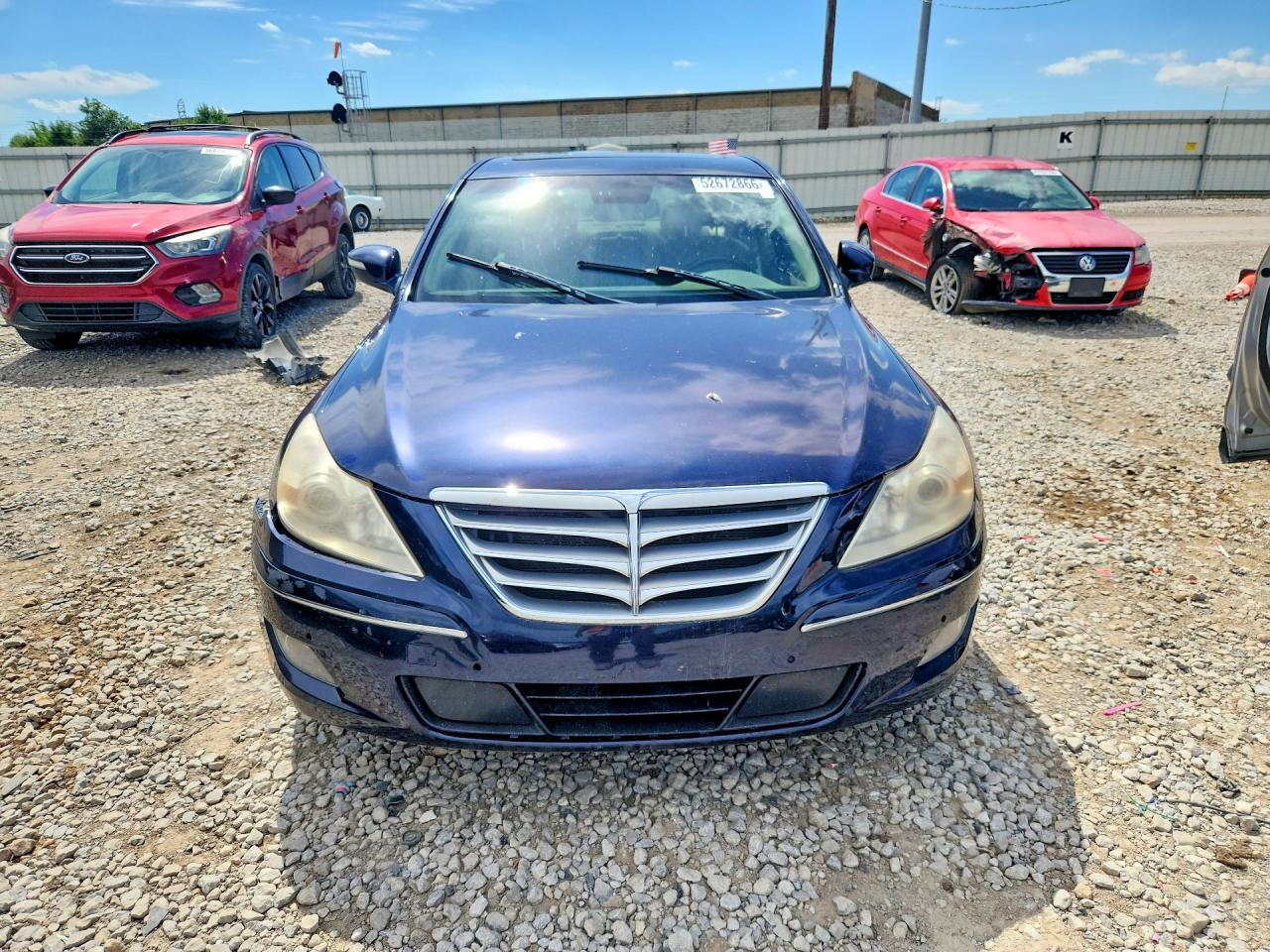 2011 Hyundai Genesis 4.6l Blue vin: KMHGC4DF2BU124516