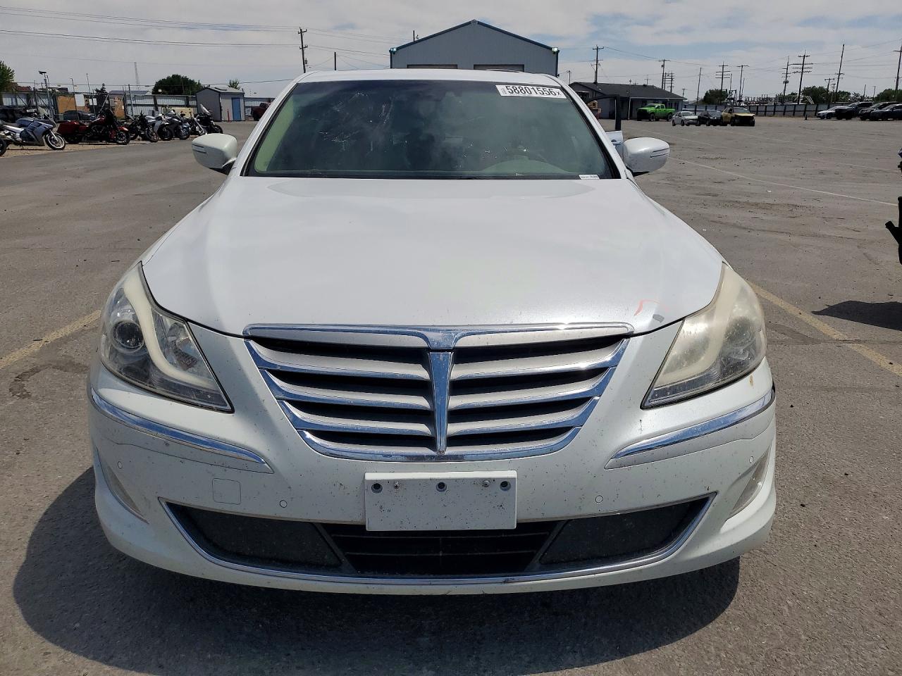 2012 Hyundai Genesis 4.6l V8 Белый vin: KMHGC4DF2CU165472