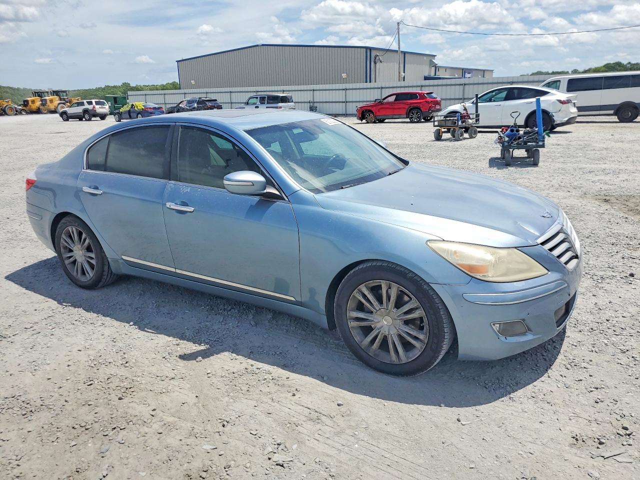 2011 Hyundai Genesis 4.6l Blue vin: KMHGC4DF3BU126890