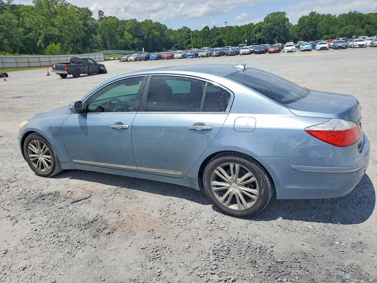 2011 Hyundai Genesis 4.6l Blue vin: KMHGC4DF3BU126890