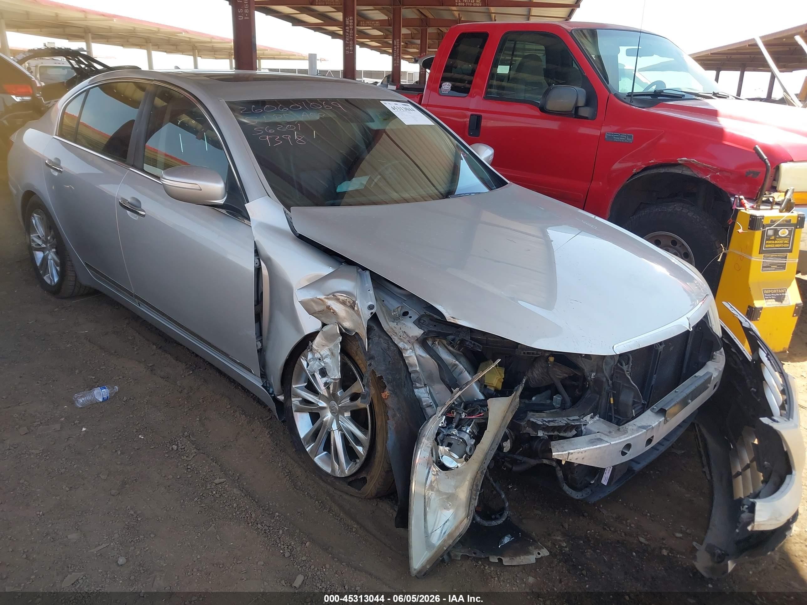 2011 Hyundai Genesis 4.6 Gray vin: KMHGC4DF3BU129398
