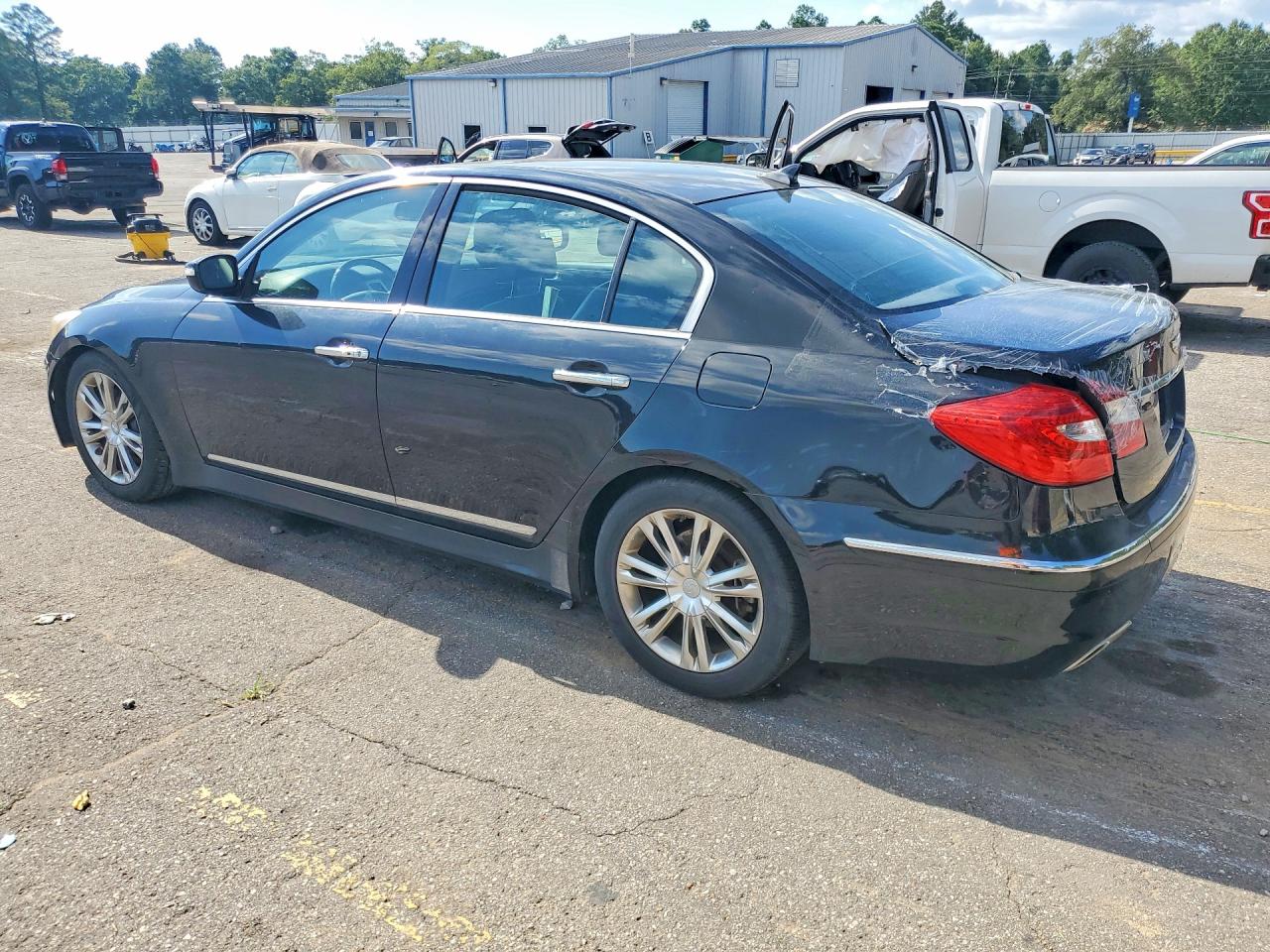 2012 Hyundai Genesis 4.6l Black vin: KMHGC4DF3CU173869