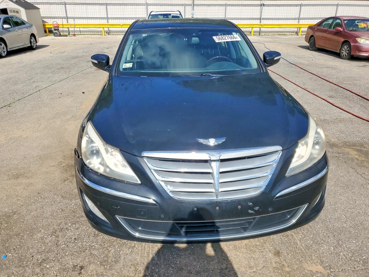 2012 Hyundai Genesis 4.6l Black vin: KMHGC4DF3CU173869