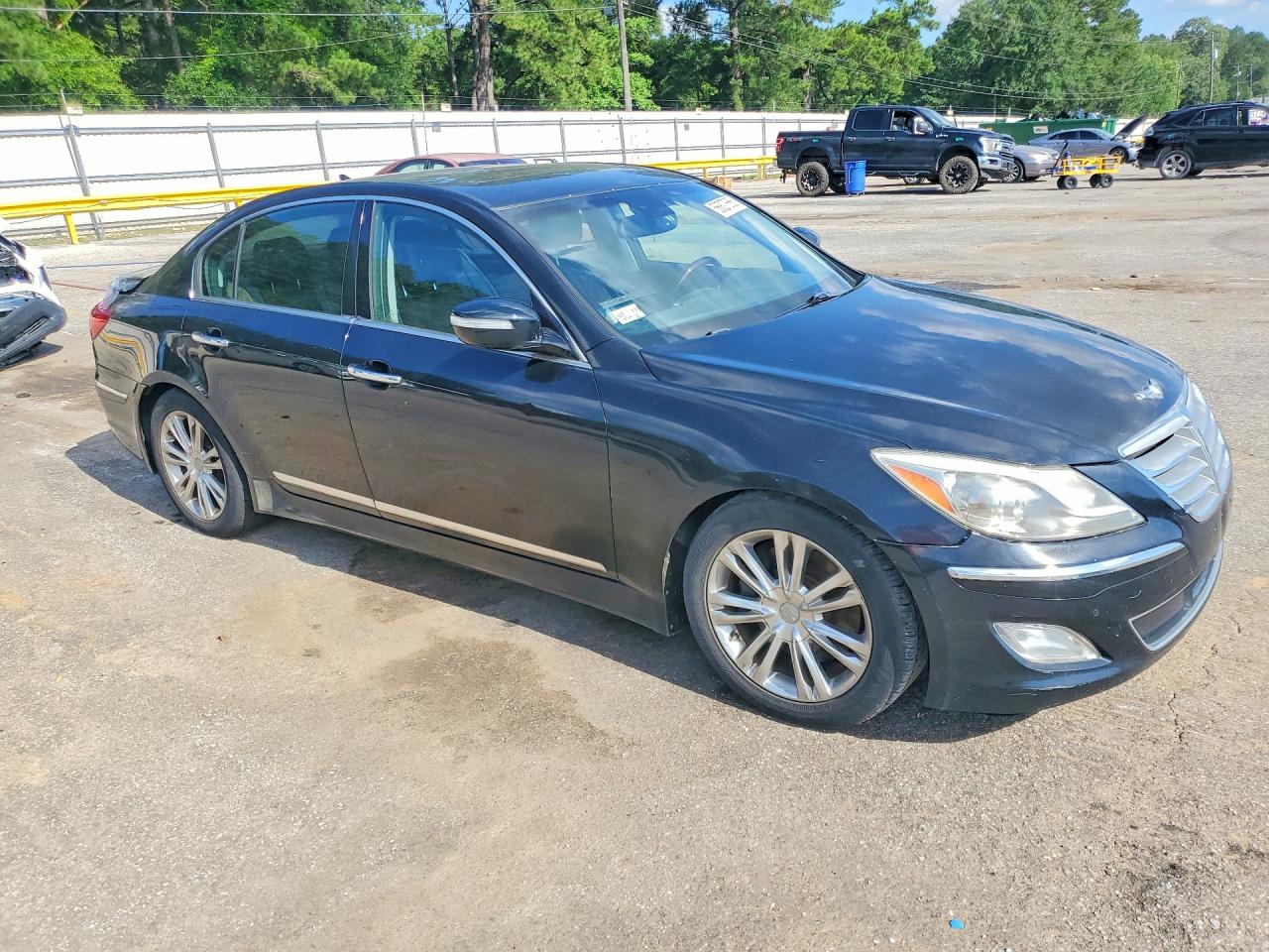 2012 Hyundai Genesis 4.6l Black vin: KMHGC4DF3CU173869