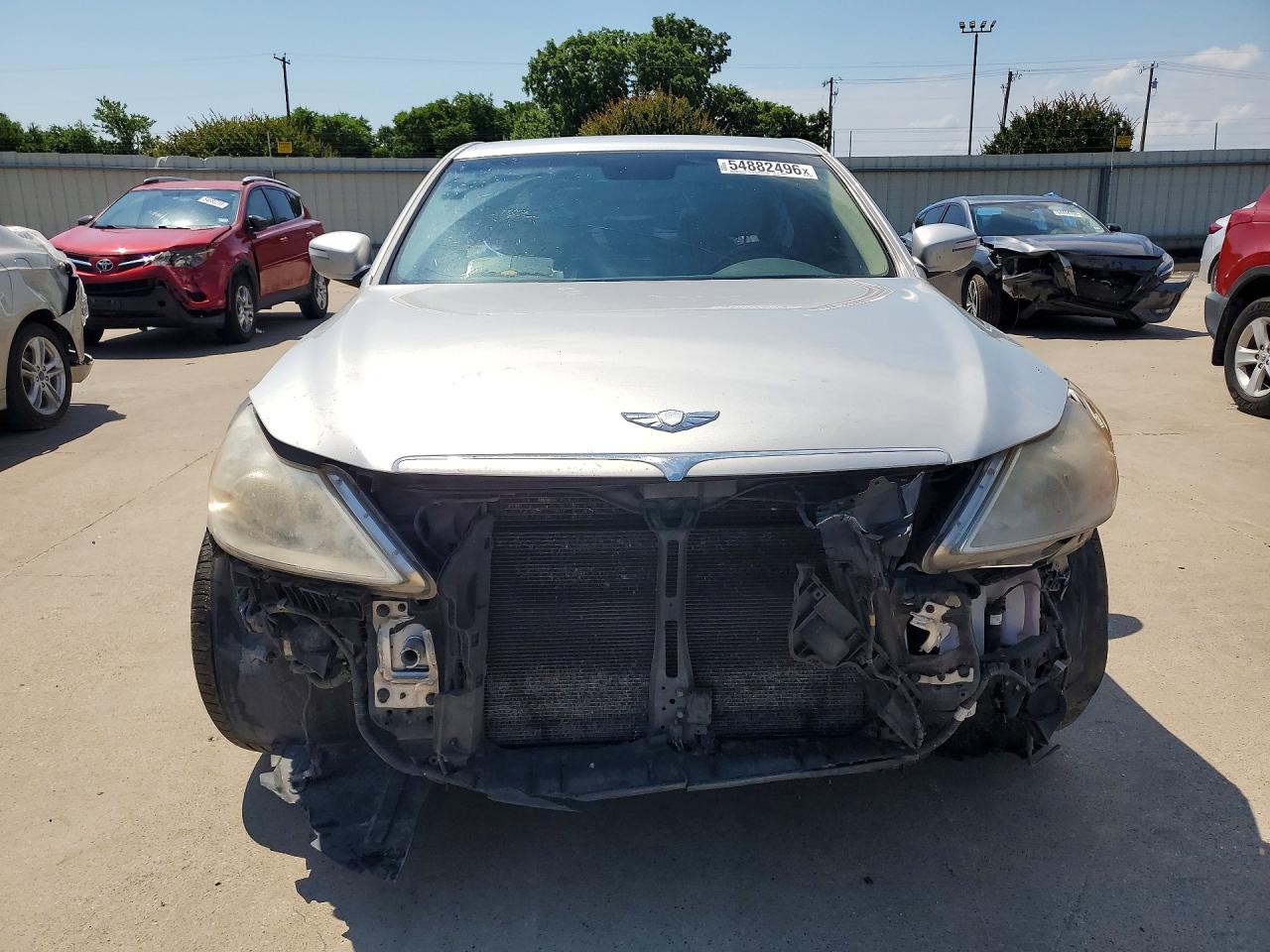 2010 Hyundai Genesis 4.6l Silver vin: KMHGC4DF4AU072921