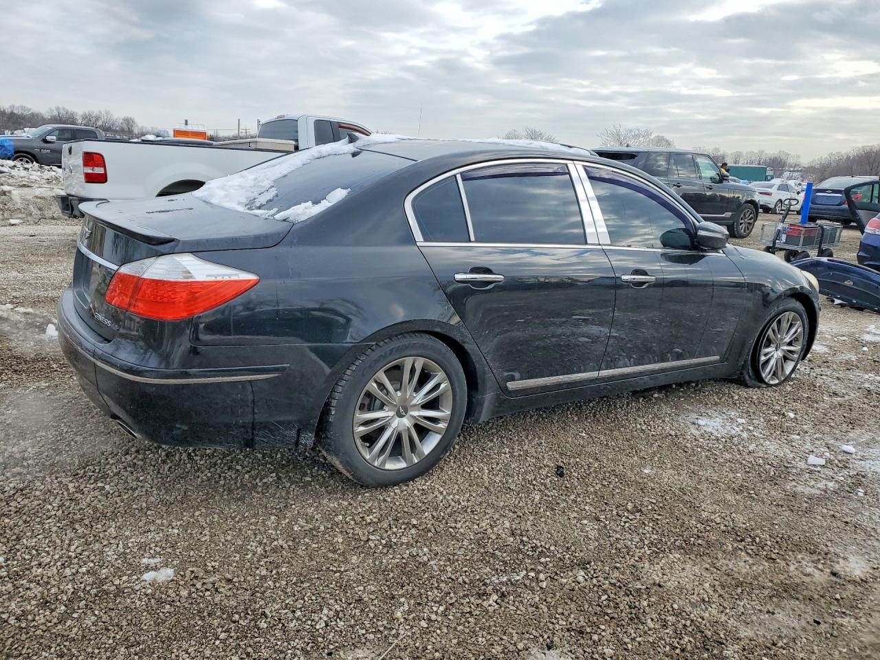 2011 Hyundai Genesis 4.6l Black vin: KMHGC4DF4BU118796