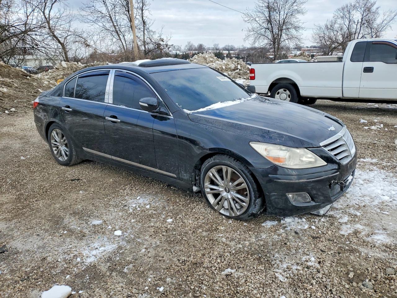 2011 Hyundai Genesis 4.6l Black vin: KMHGC4DF4BU118796