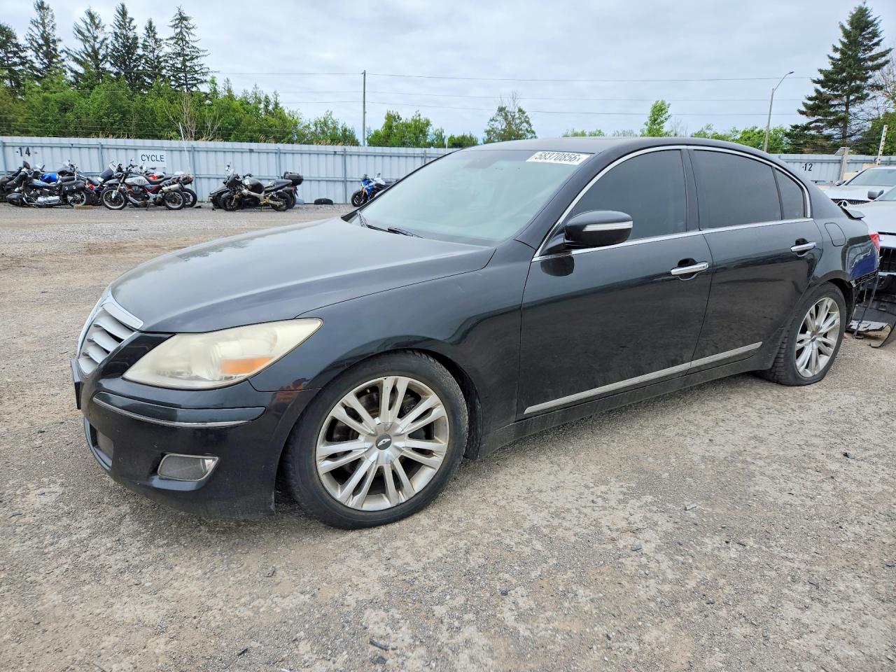 2010 Hyundai Genesis 4.6l Black vin: KMHGC4DF5AU072233