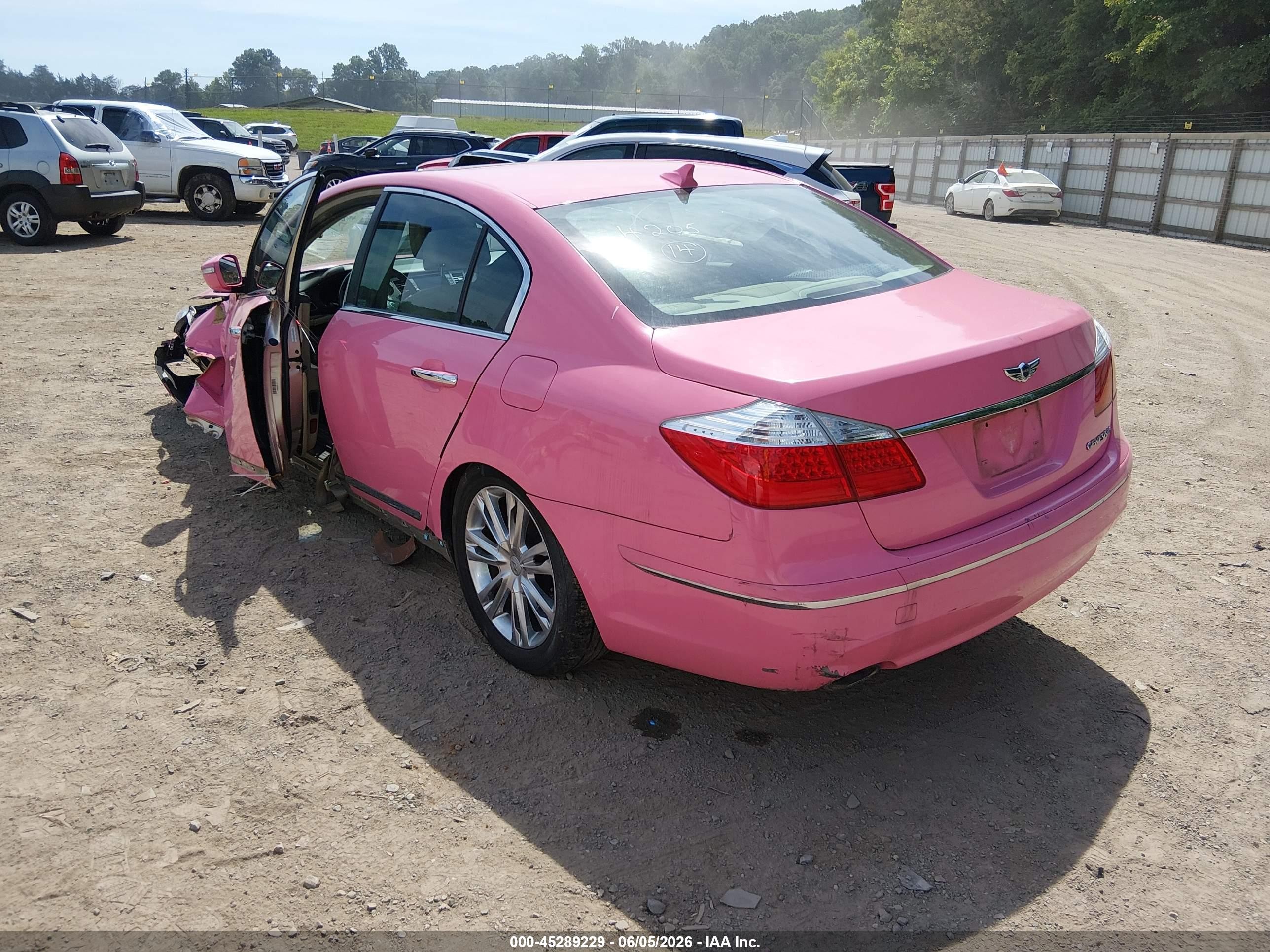 2010 Hyundai Genesis 4.6 Pink vin: KMHGC4DF5AU084205