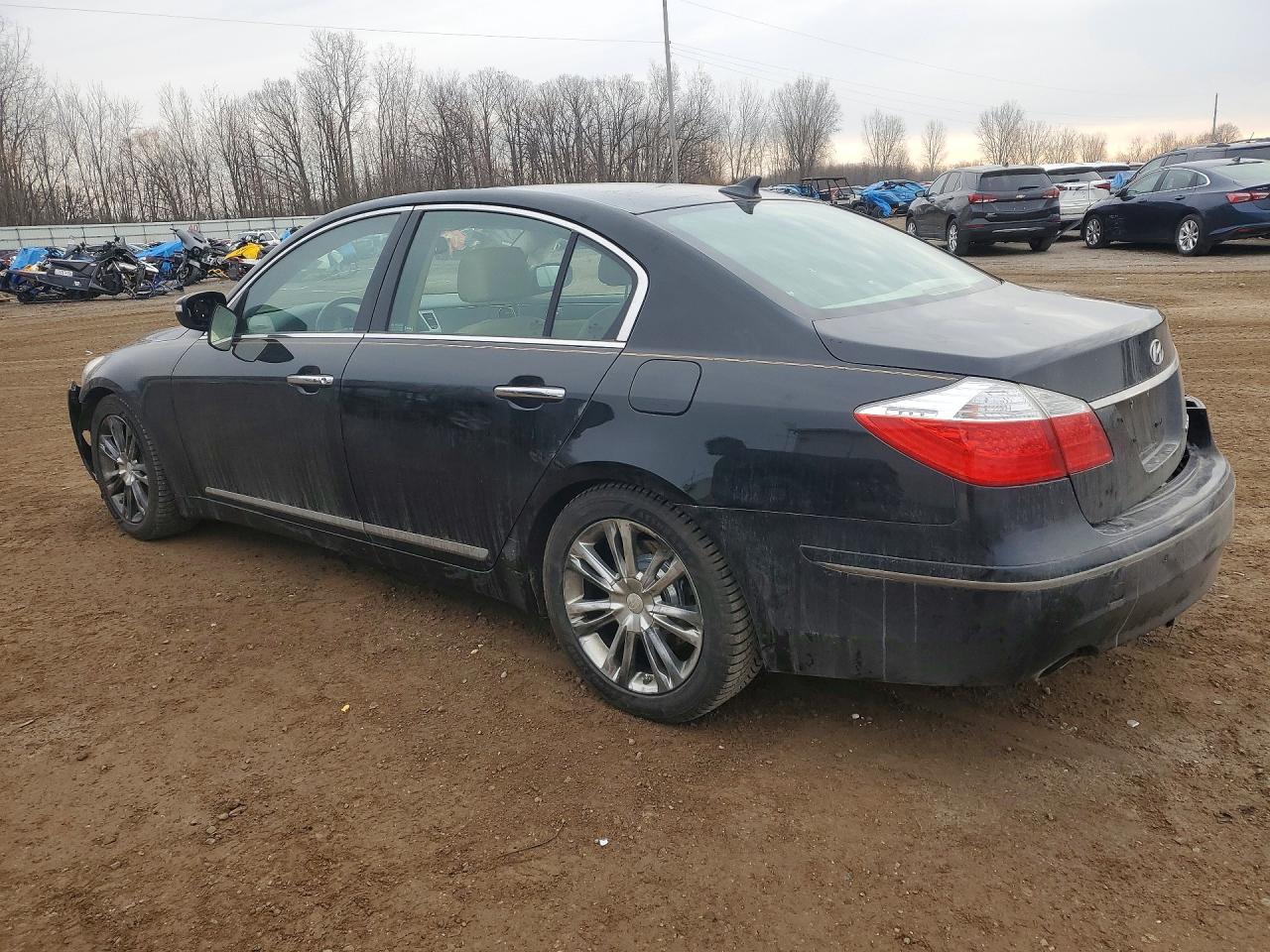2011 Hyundai Genesis 4.6l V8 Black vin: KMHGC4DF5BU114515