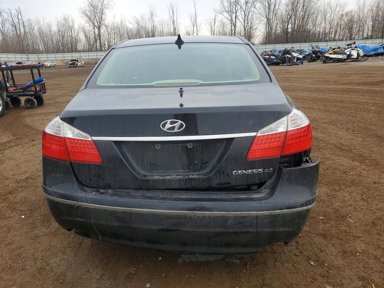 2011 Hyundai Genesis 4.6l V8 Black vin: KMHGC4DF5BU114515