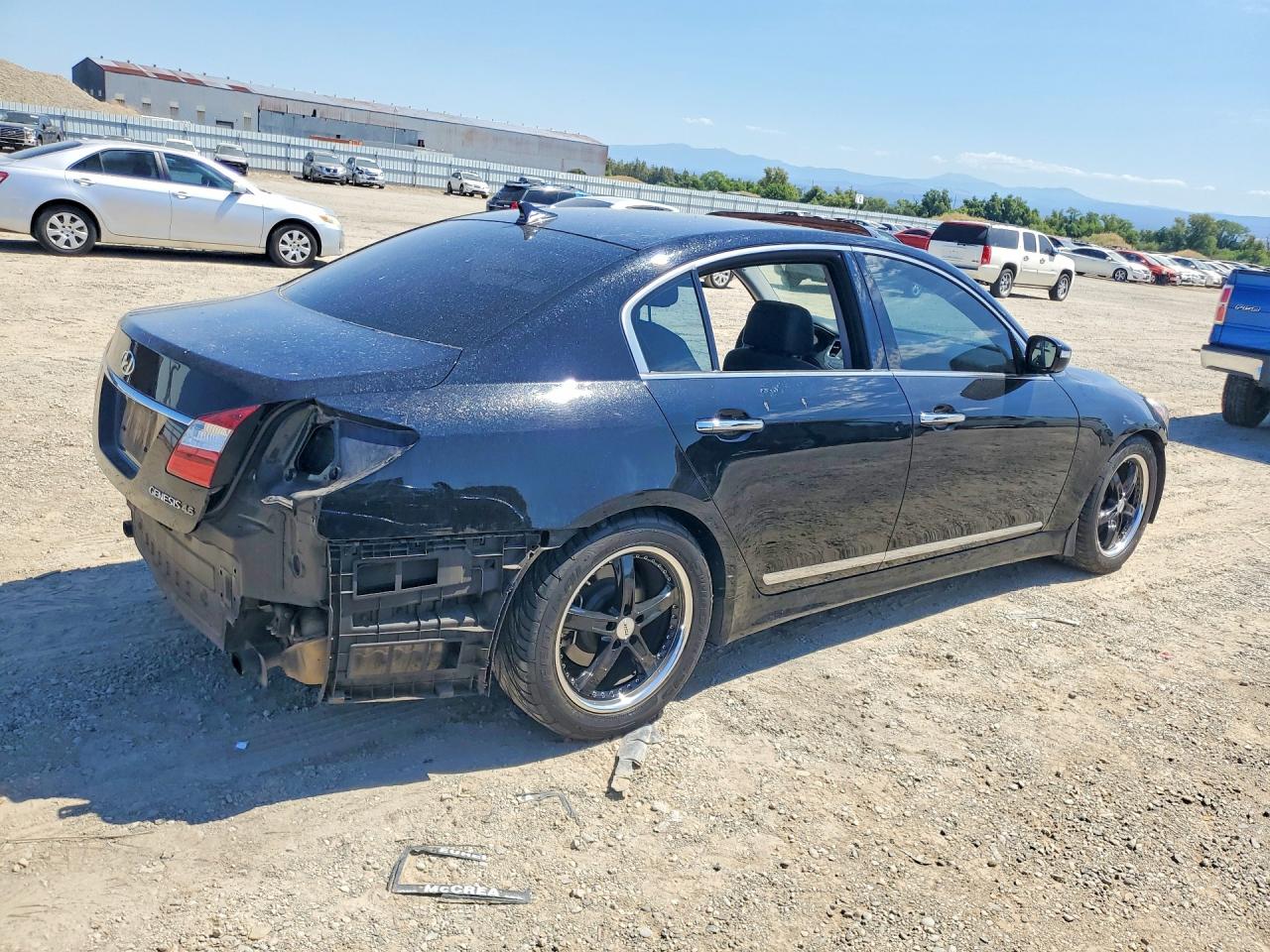 2012 Hyundai Genesis 4.6l Black vin: KMHGC4DF5CU202286