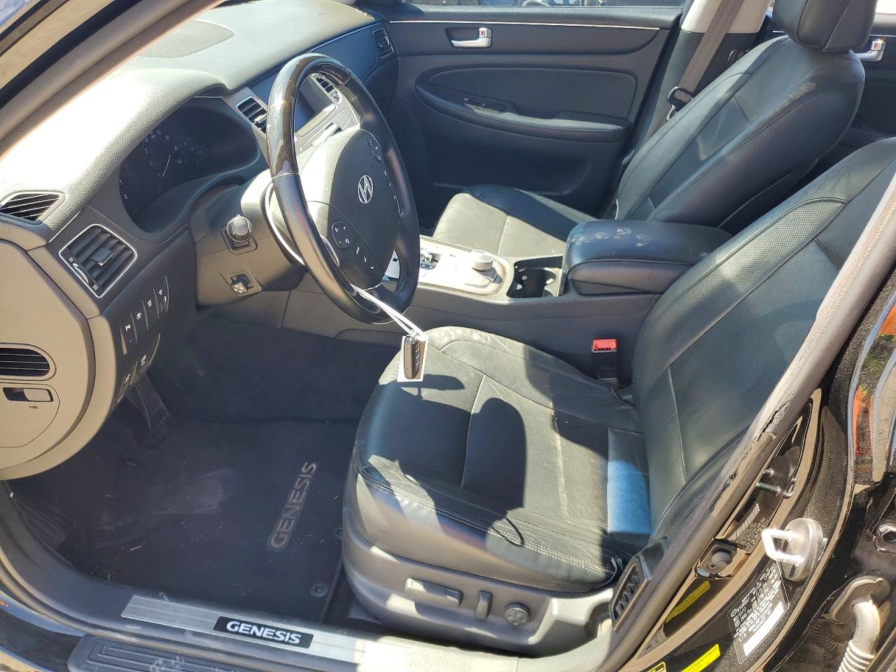 2012 Hyundai Genesis 4.6l Black vin: KMHGC4DF5CU202286