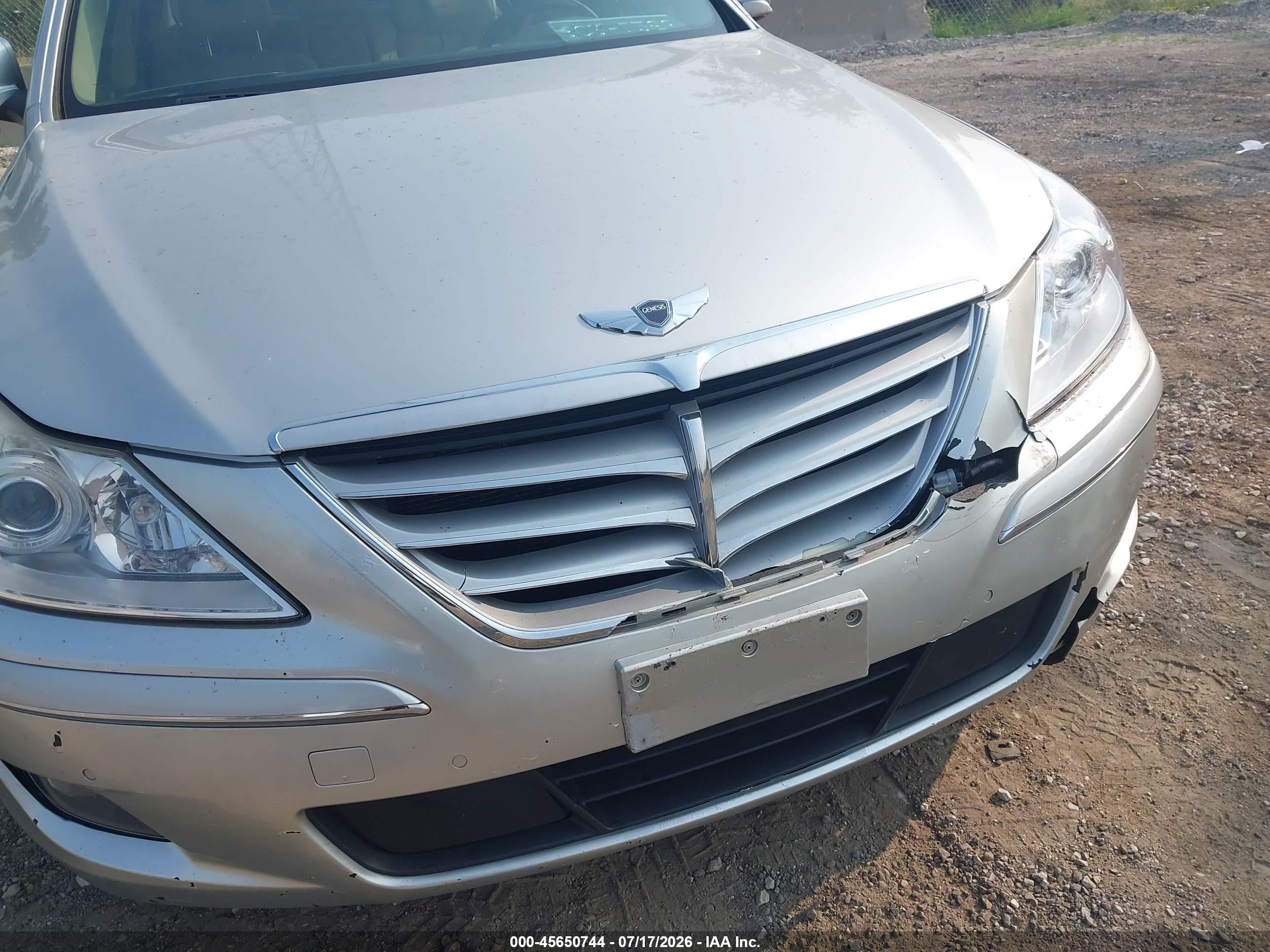 2010 Hyundai Genesis 4.6 Silver vin: KMHGC4DF6AU096511
