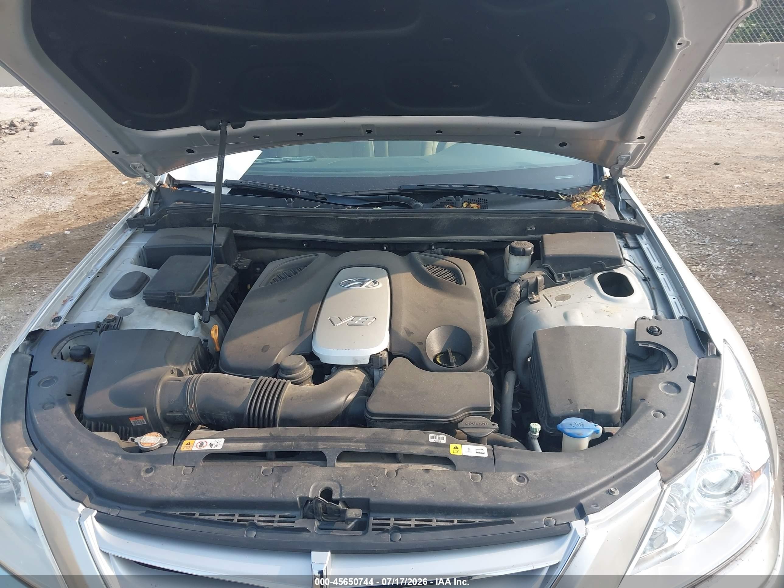 2010 Hyundai Genesis 4.6 Silver vin: KMHGC4DF6AU096511