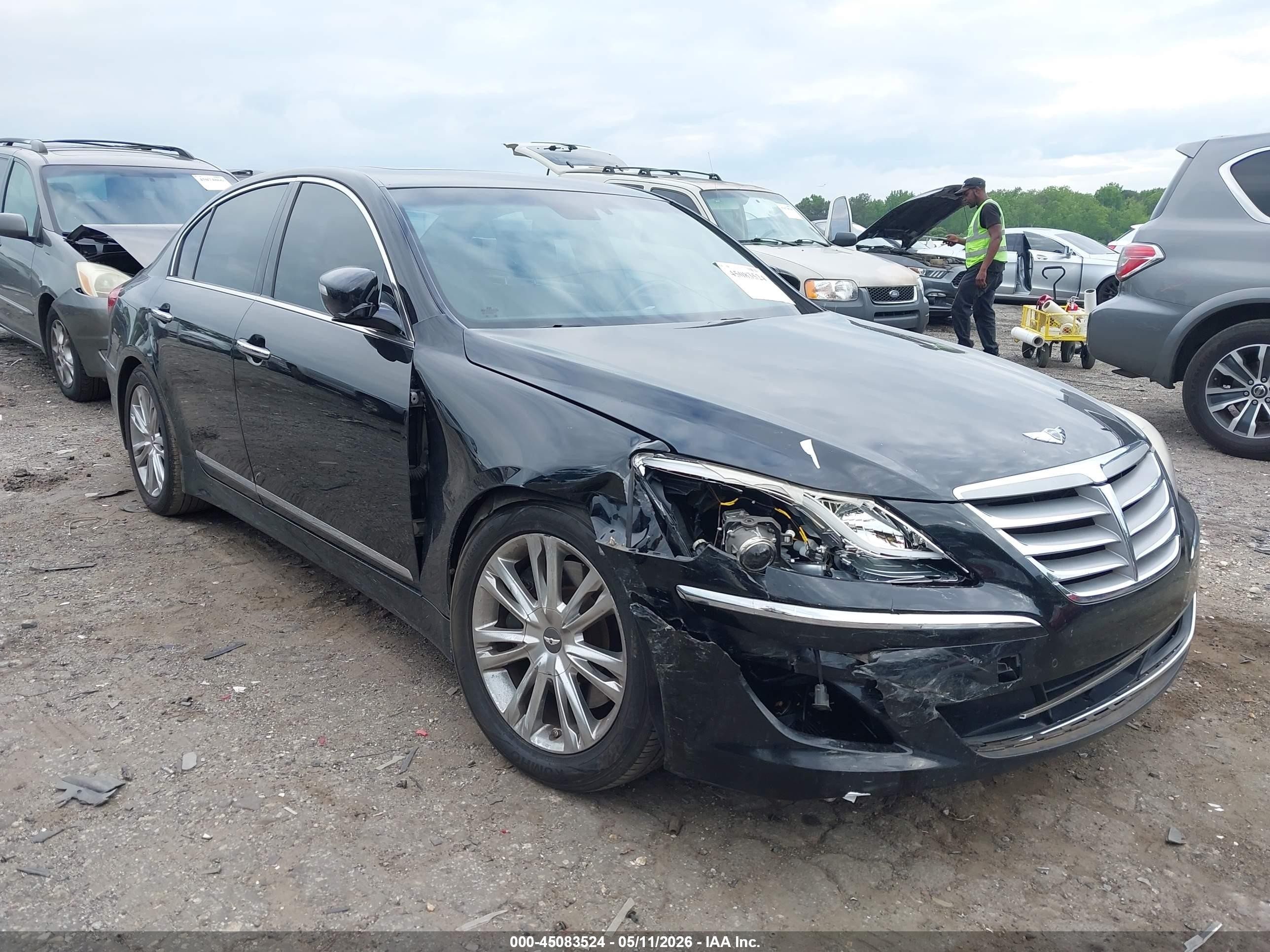 2012 Hyundai Genesis 4.6 Black vin: KMHGC4DF6CU175440