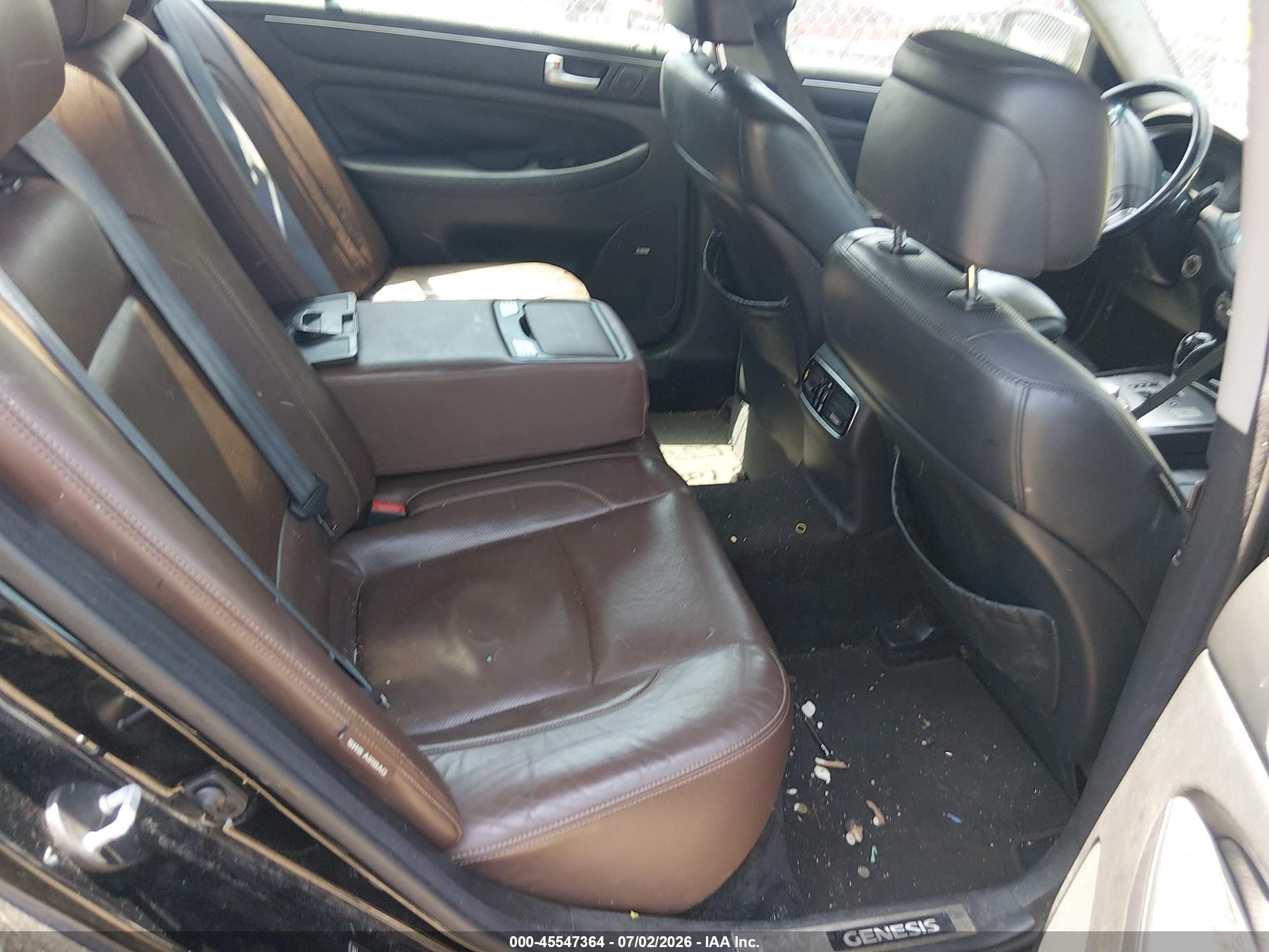 2012 Hyundai Genesis 4.6 Black vin: KMHGC4DF6CU211451