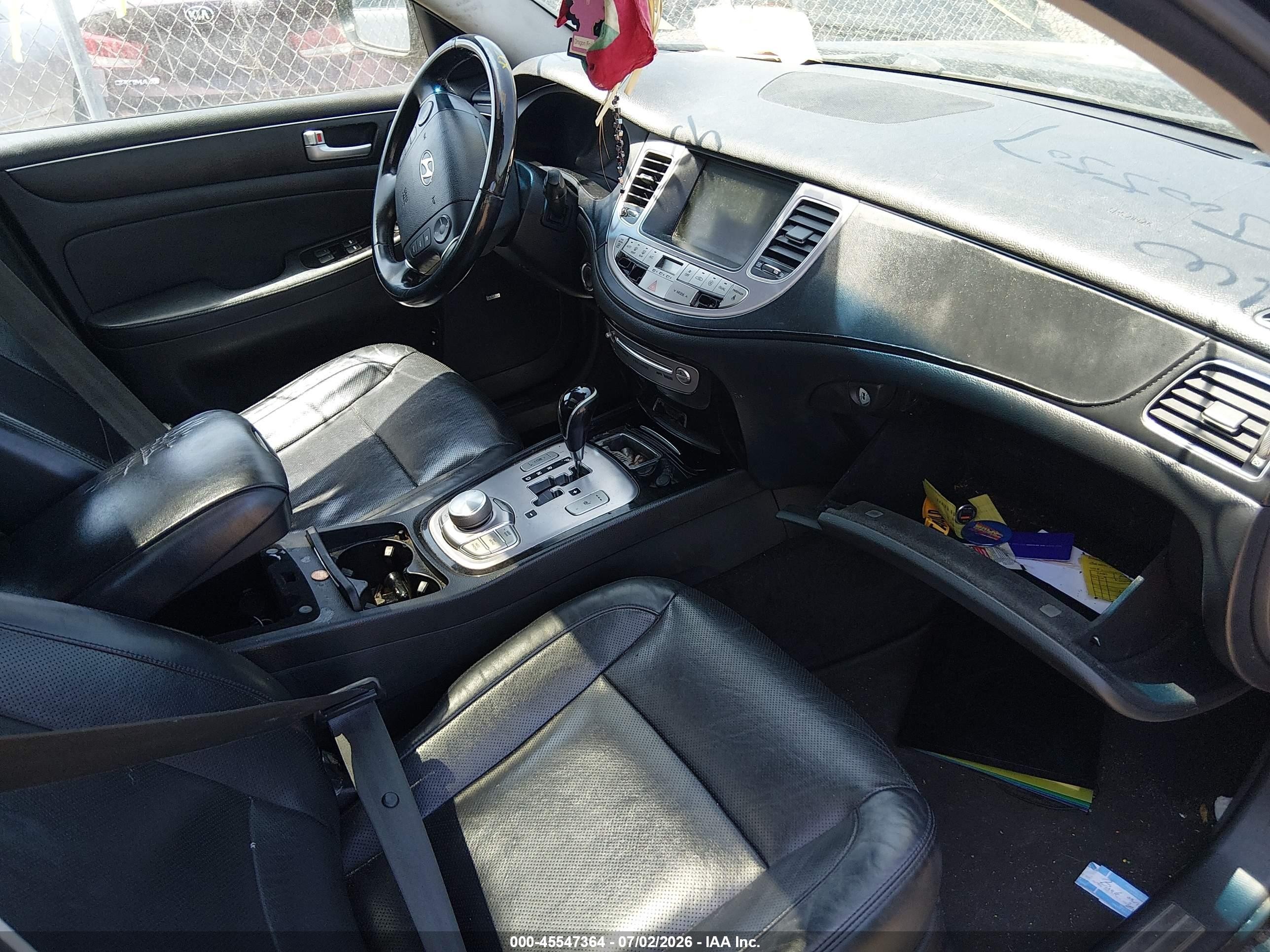 2012 Hyundai Genesis 4.6 Black vin: KMHGC4DF6CU211451