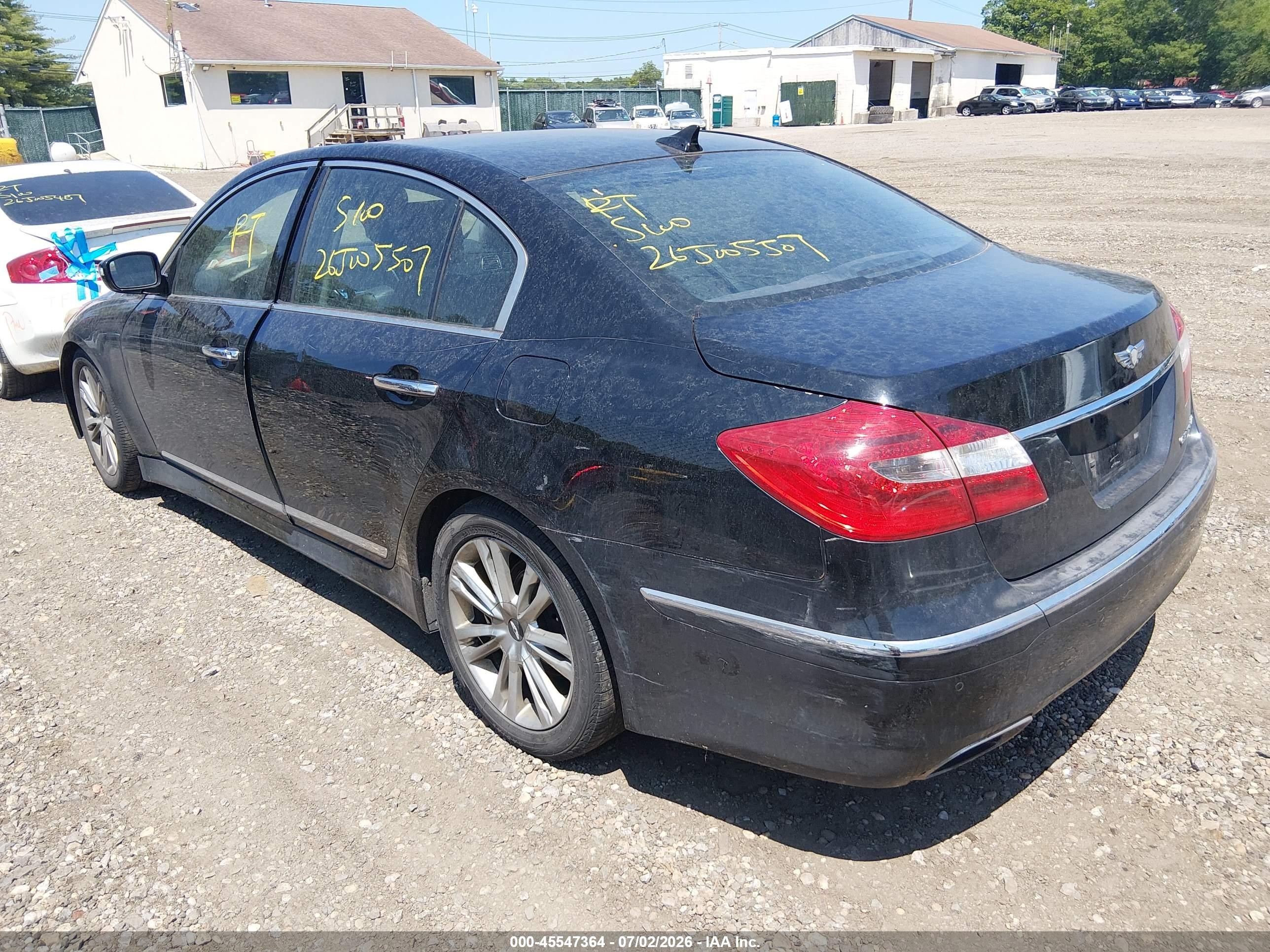 2012 Hyundai Genesis 4.6 Black vin: KMHGC4DF6CU211451