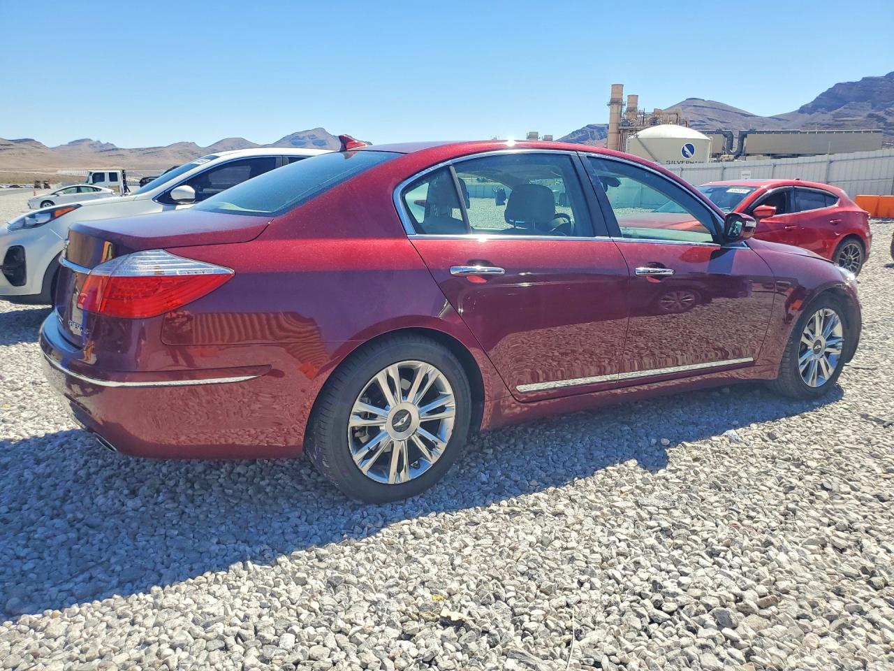 2011 Hyundai Genesis 4.6l Burgundy vin: KMHGC4DF7BU122096