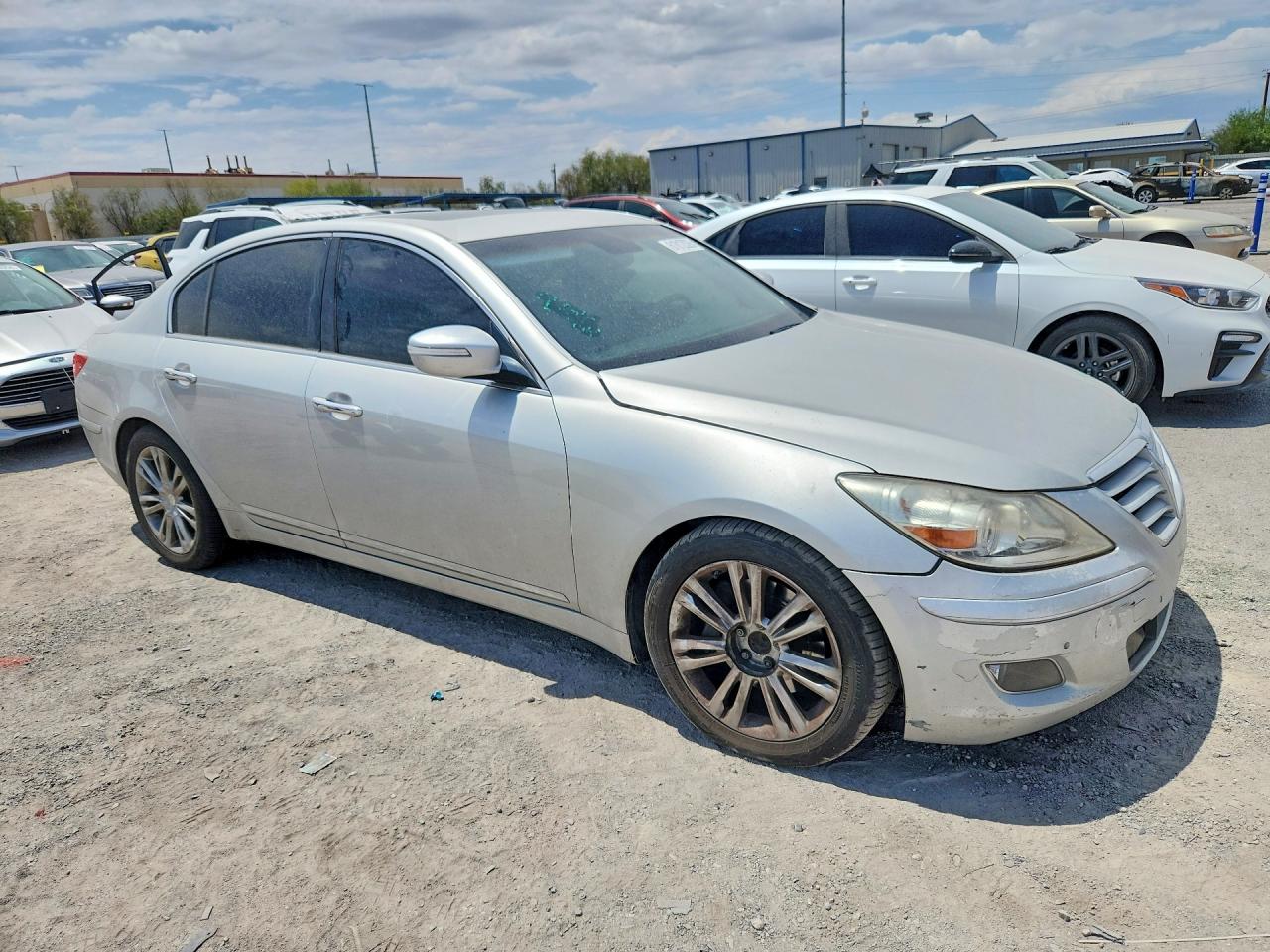 2011 Hyundai Genesis 4.6l Silver vin: KMHGC4DF7BU127301