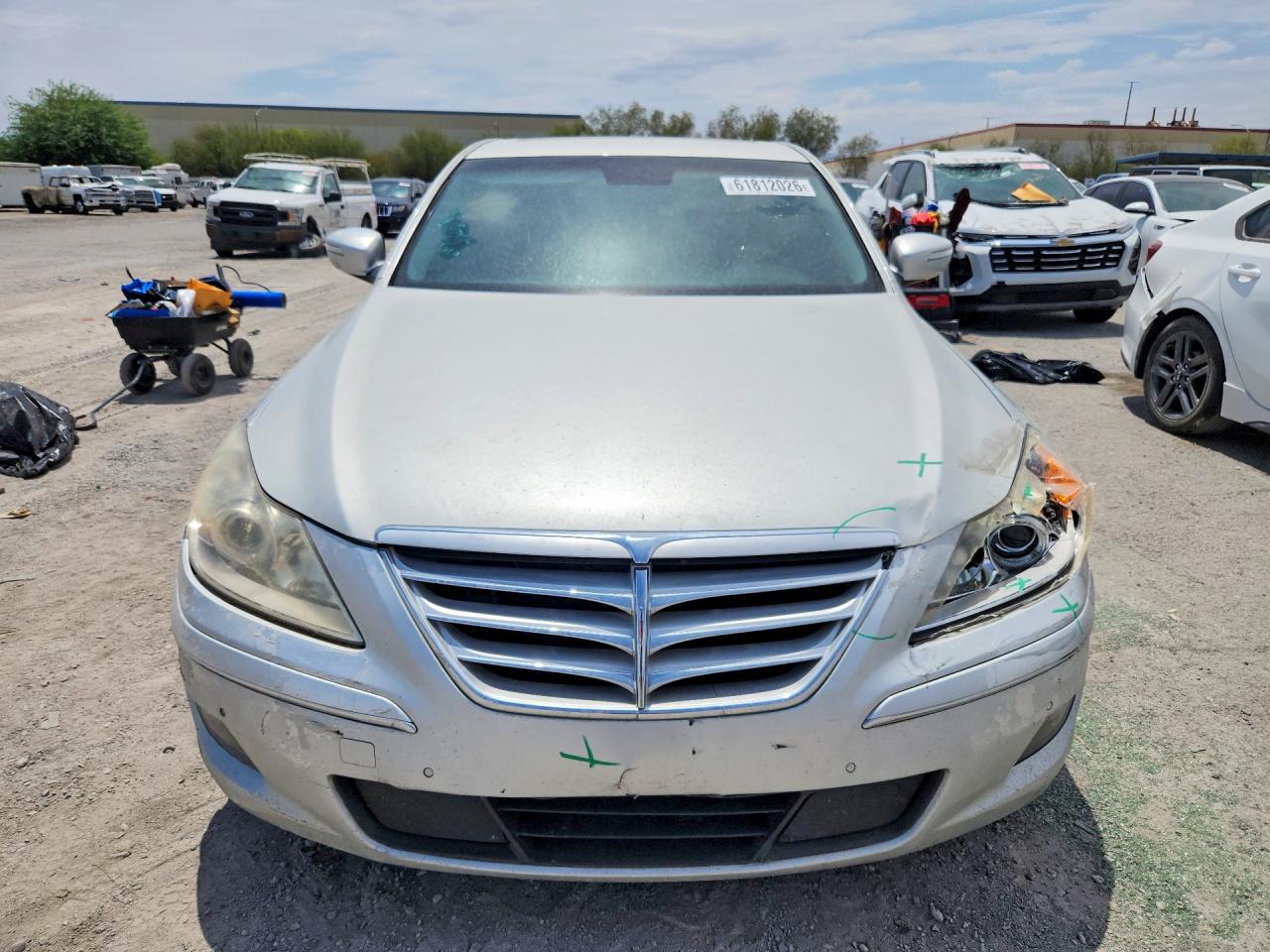 2011 Hyundai Genesis 4.6l Silver vin: KMHGC4DF7BU127301