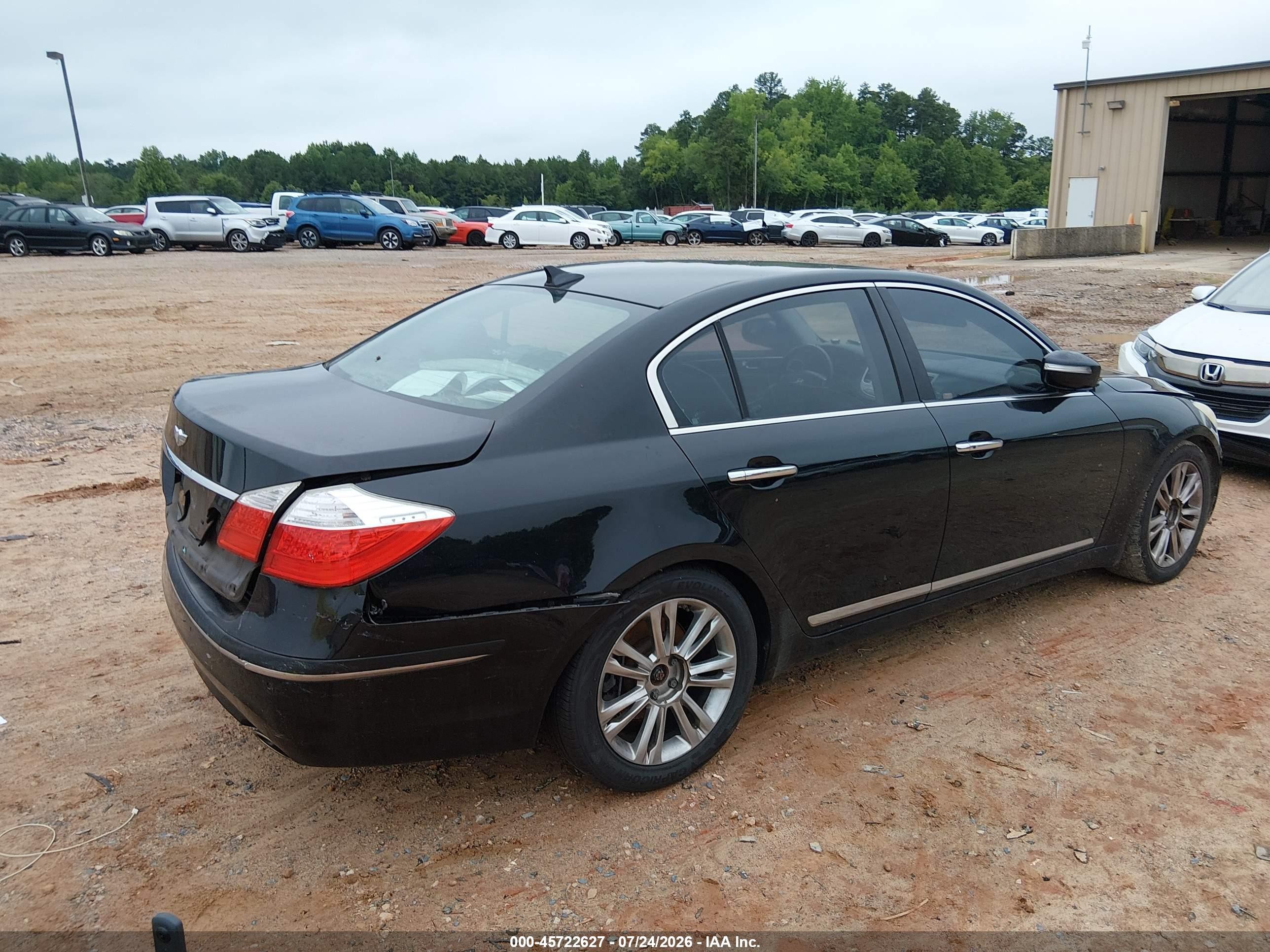 2011 Hyundai Genesis 4.6 Черный vin: KMHGC4DF8BU119515