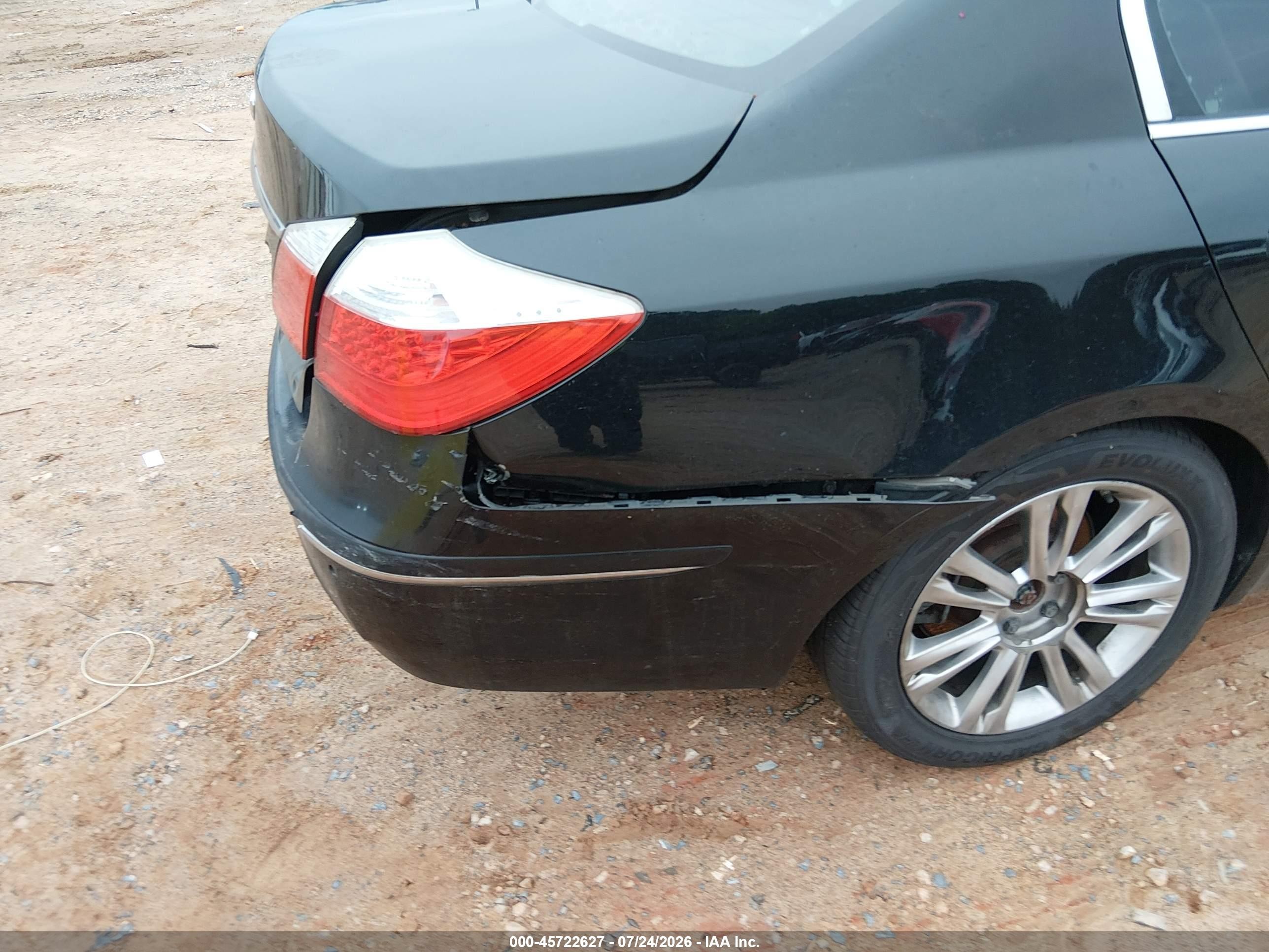 2011 Hyundai Genesis 4.6 Черный vin: KMHGC4DF8BU119515