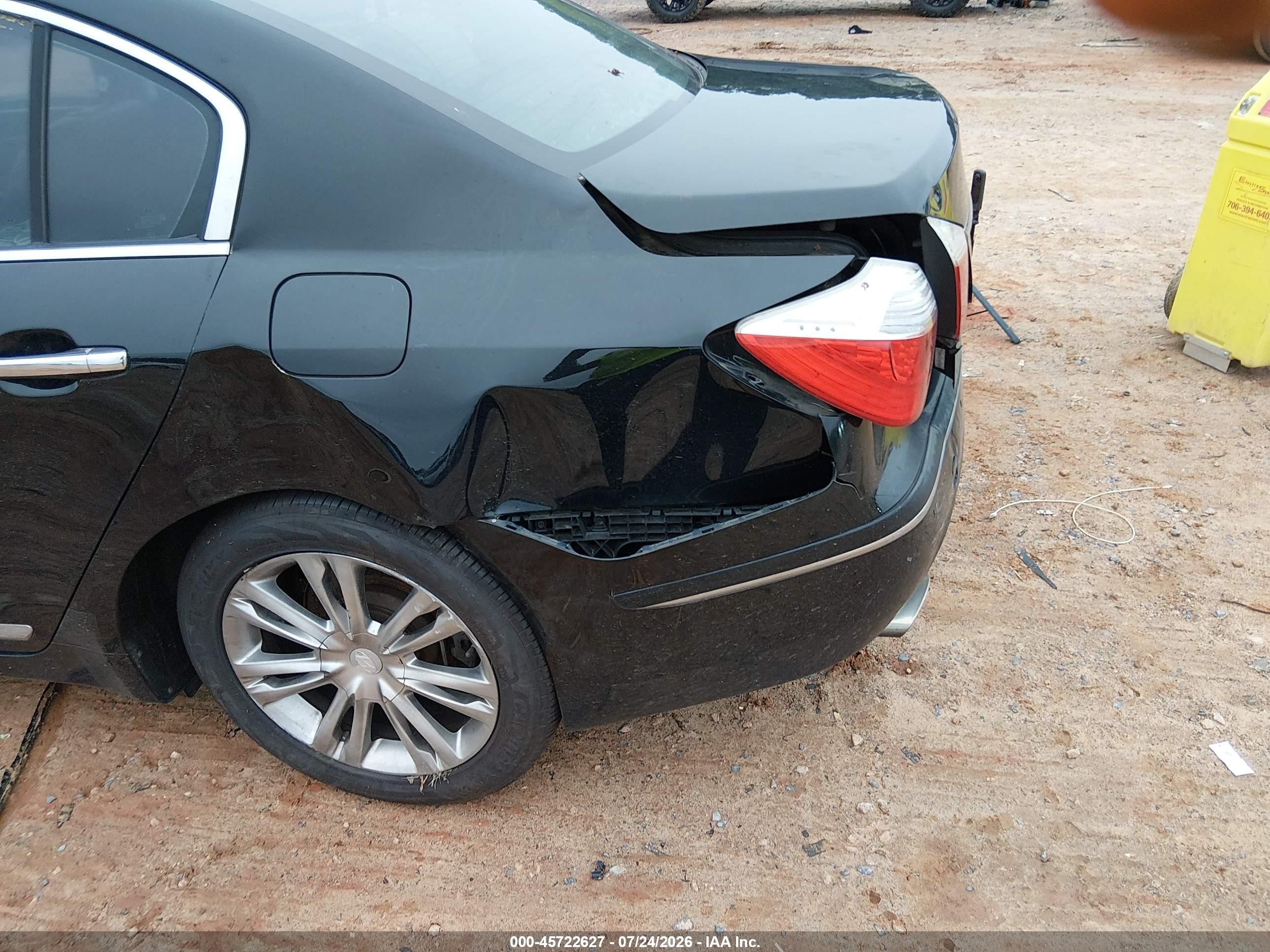 2011 Hyundai Genesis 4.6 Черный vin: KMHGC4DF8BU119515