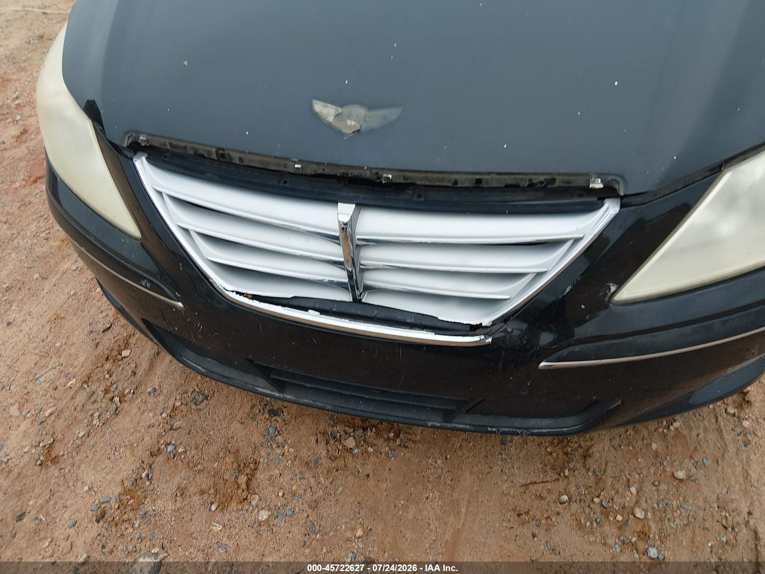 2011 Hyundai Genesis 4.6 Черный vin: KMHGC4DF8BU119515