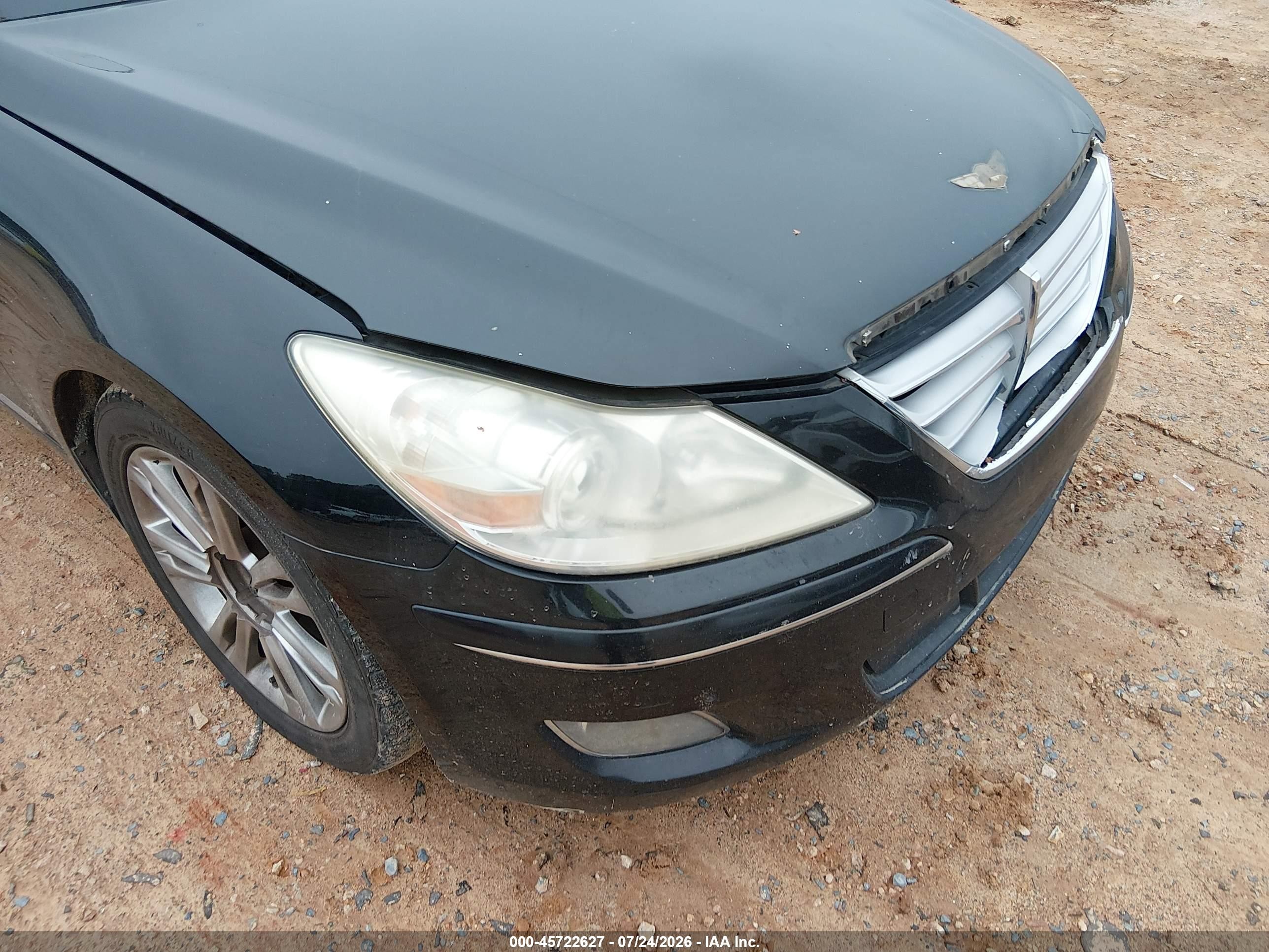 2011 Hyundai Genesis 4.6 Черный vin: KMHGC4DF8BU119515