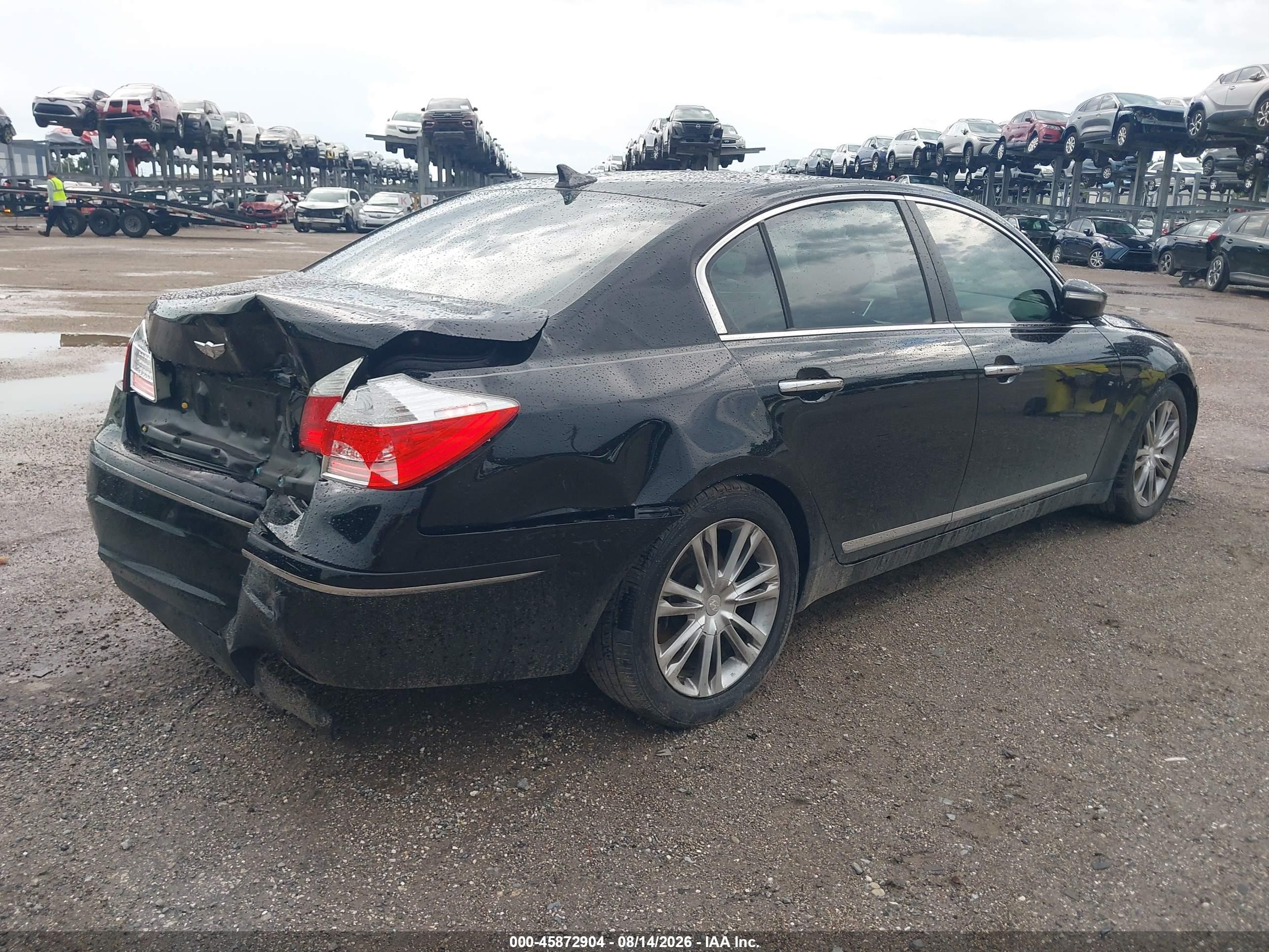 2011 Hyundai Genesis 4.6 Черный vin: KMHGC4DF8BU126514