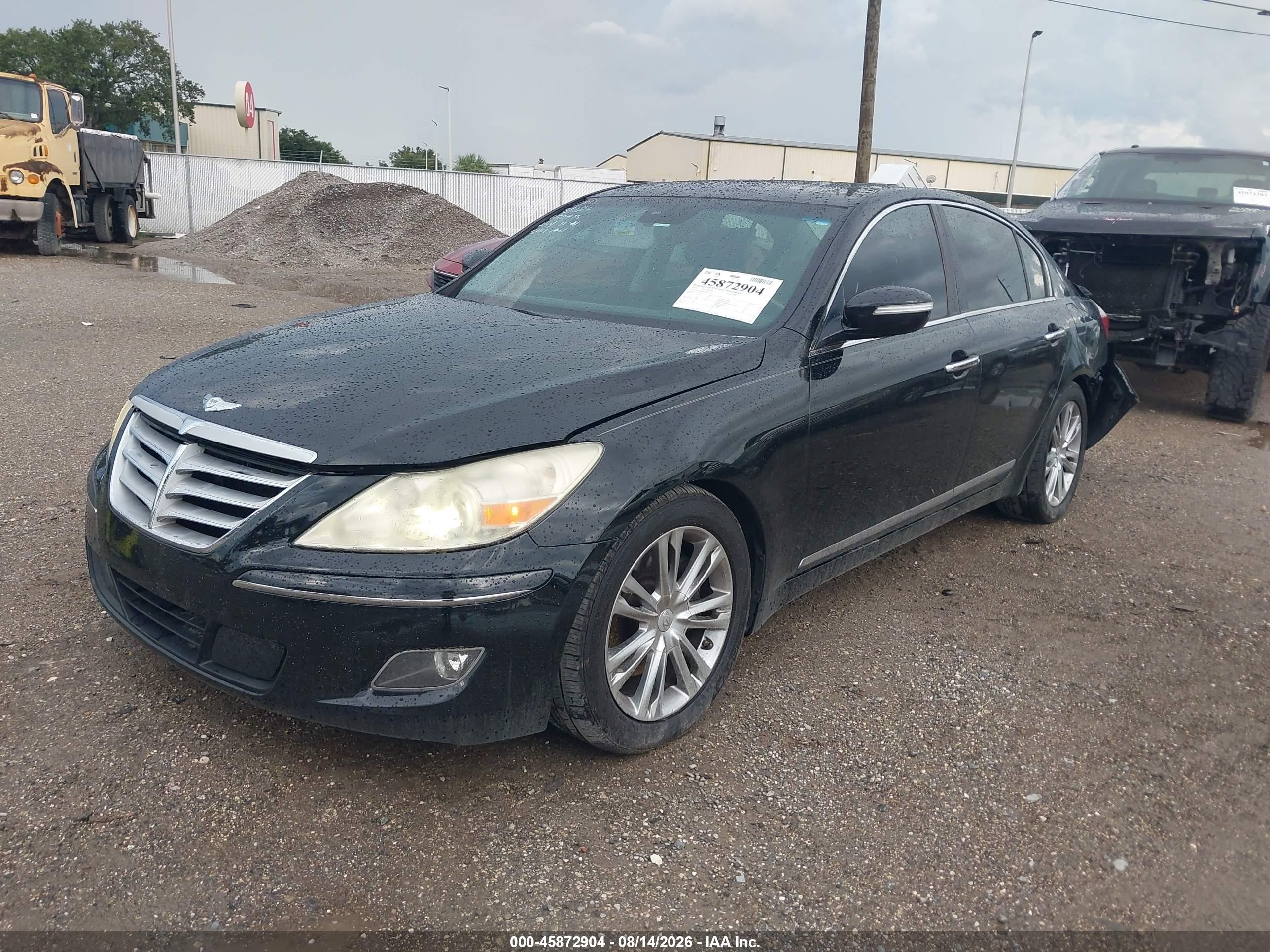 2011 Hyundai Genesis 4.6 Черный vin: KMHGC4DF8BU126514