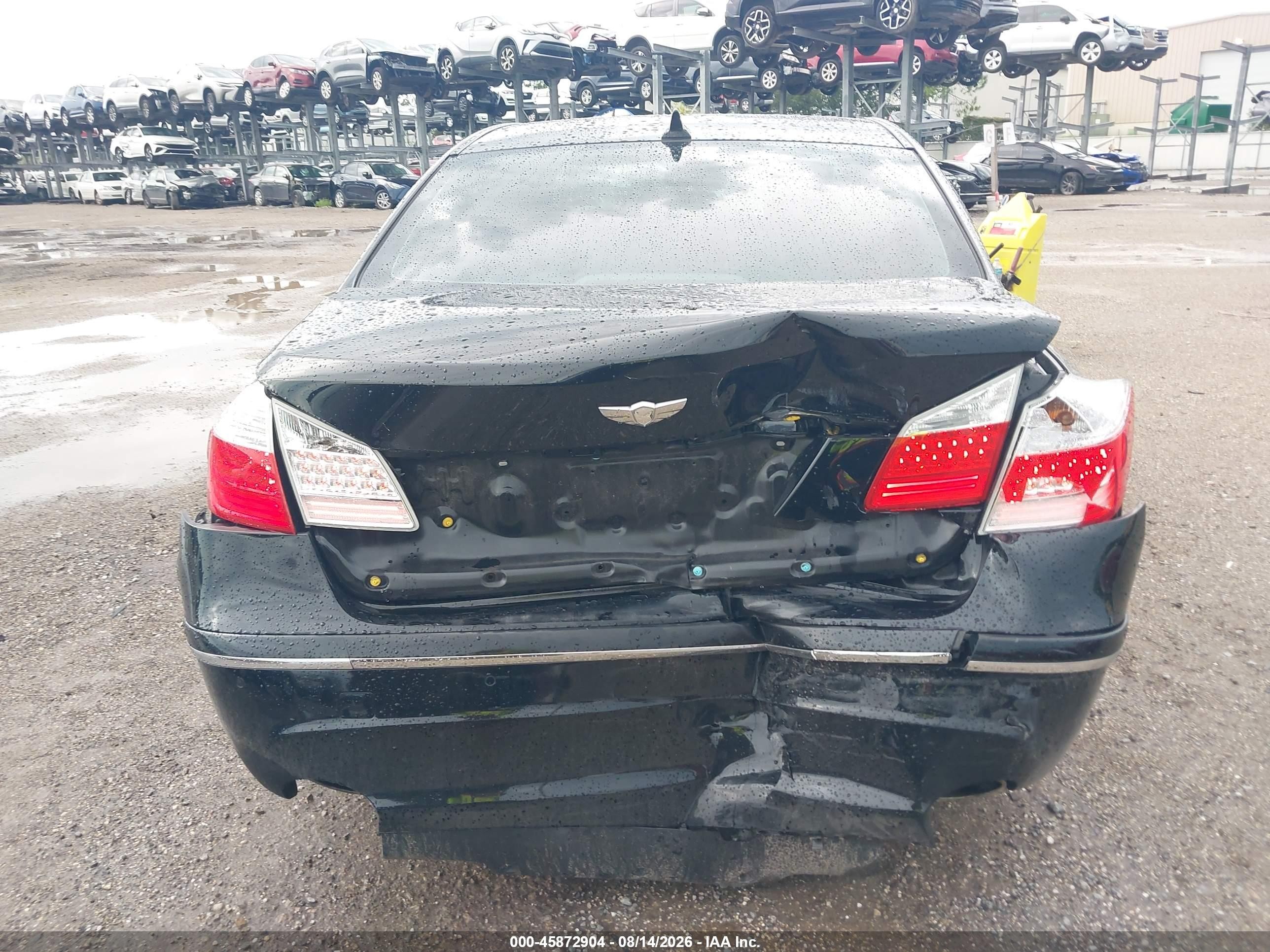 2011 Hyundai Genesis 4.6 Черный vin: KMHGC4DF8BU126514