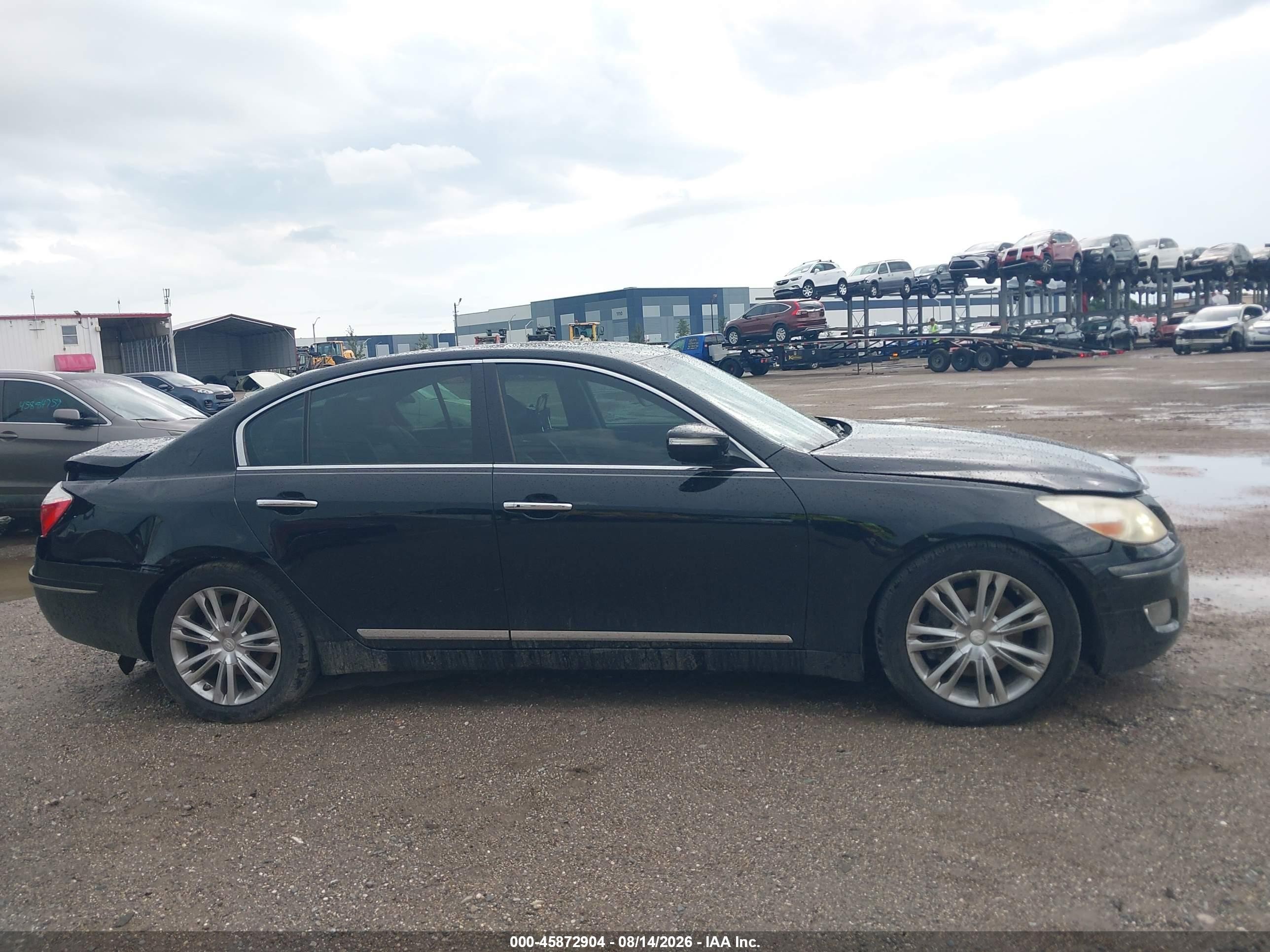 2011 Hyundai Genesis 4.6 Черный vin: KMHGC4DF8BU126514