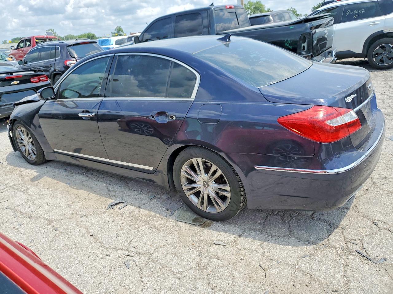 2012 Hyundai Genesis 4.6l Blue vin: KMHGC4DF8CU167744