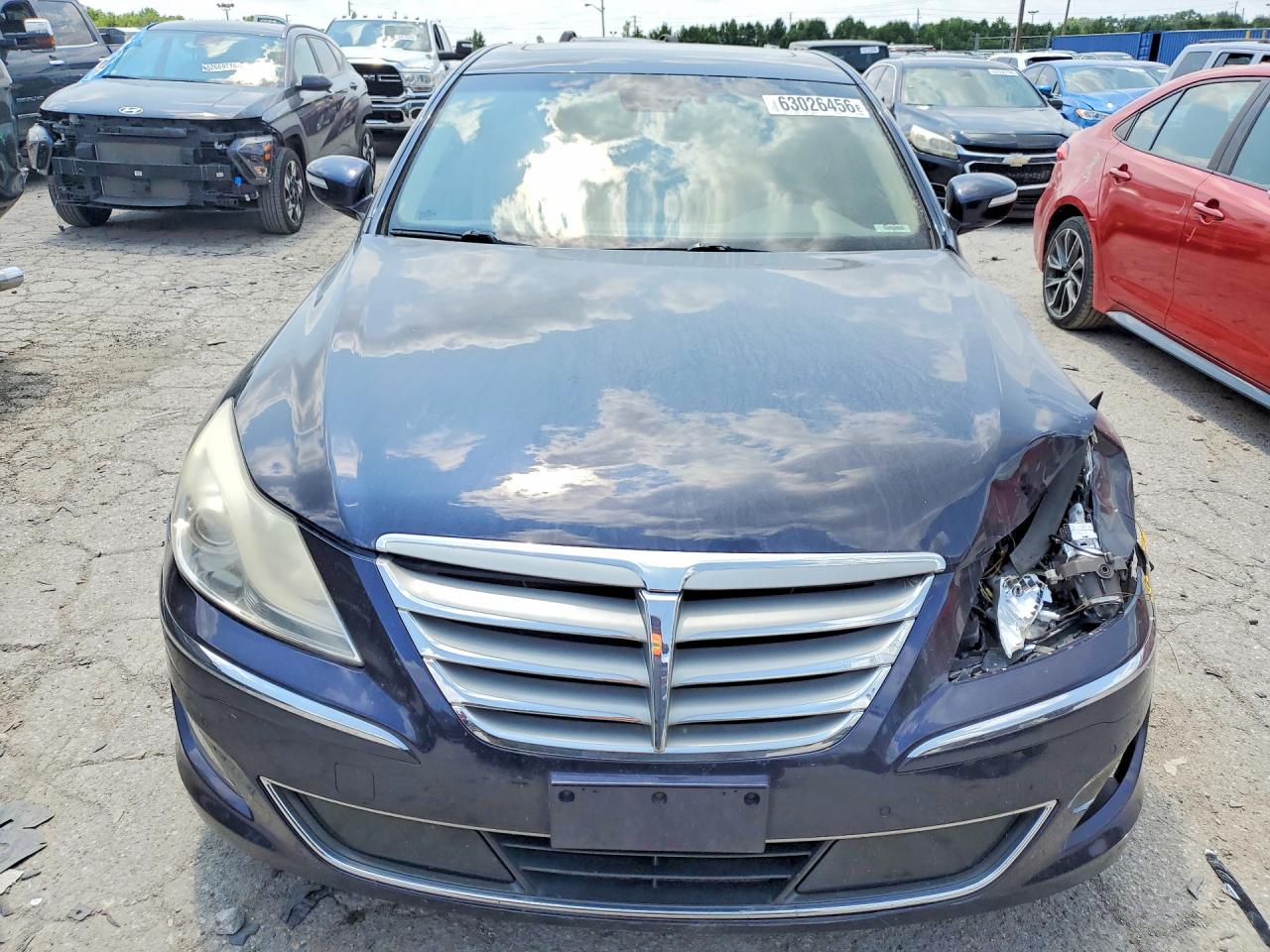 2012 Hyundai Genesis 4.6l Blue vin: KMHGC4DF8CU167744