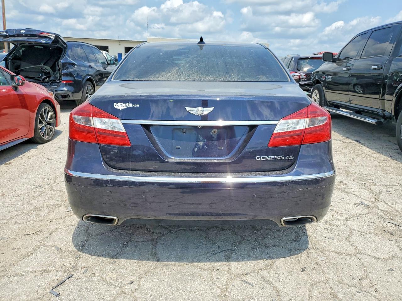 2012 Hyundai Genesis 4.6l Blue vin: KMHGC4DF8CU167744