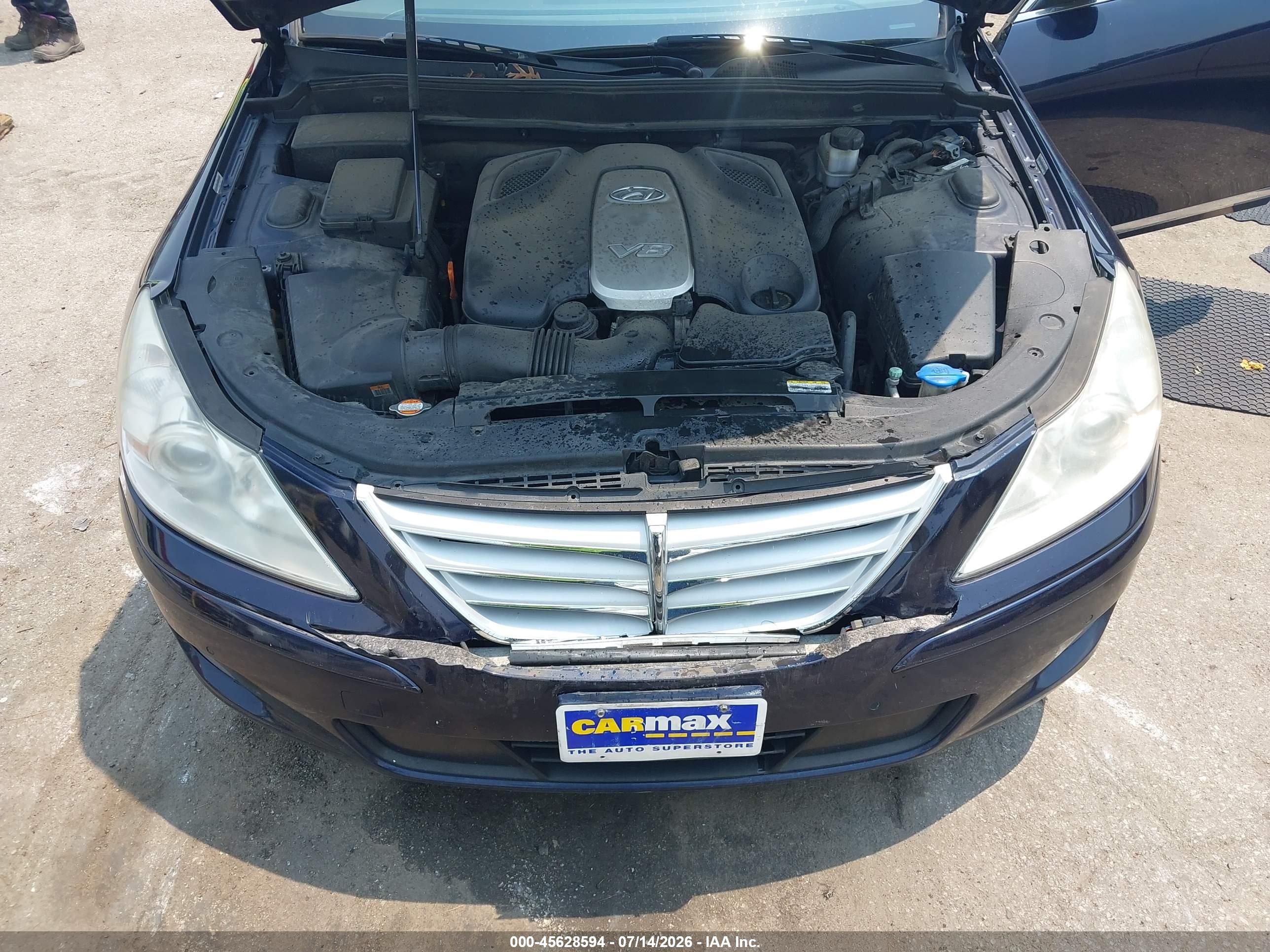 2010 Hyundai Genesis 4.6 Blue vin: KMHGC4DF9AU085549
