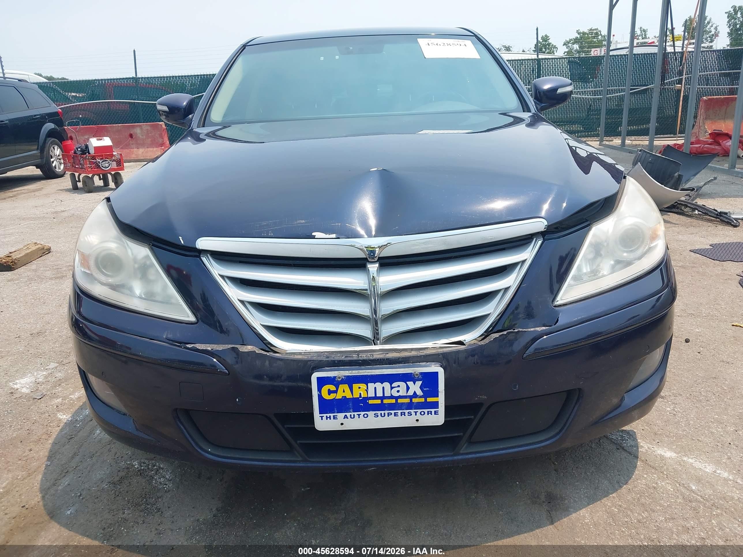 2010 Hyundai Genesis 4.6 Blue vin: KMHGC4DF9AU085549