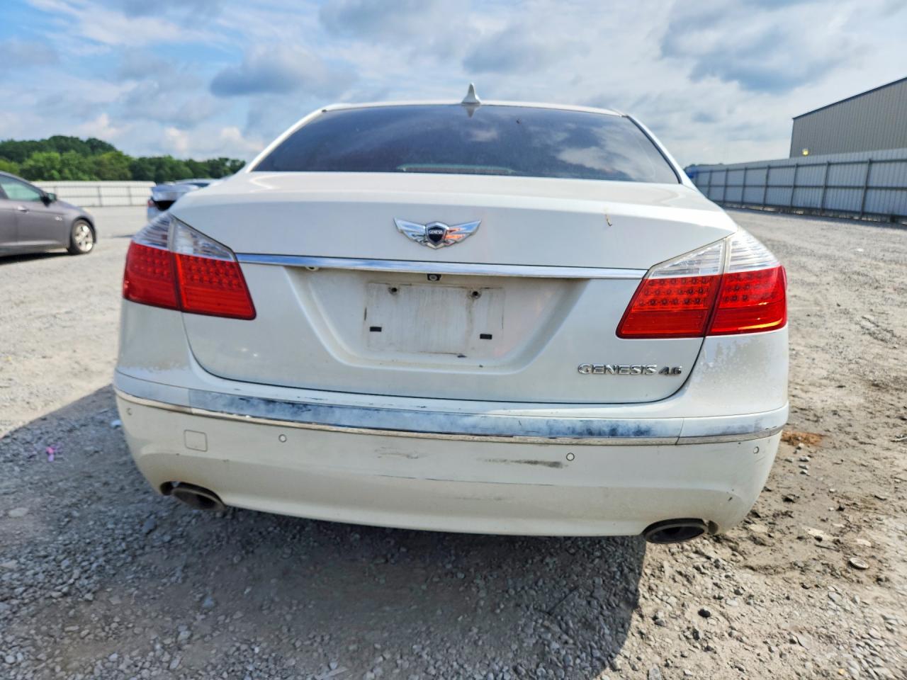 2011 Hyundai Genesis 4.6l Белый vin: KMHGC4DF9BU114033