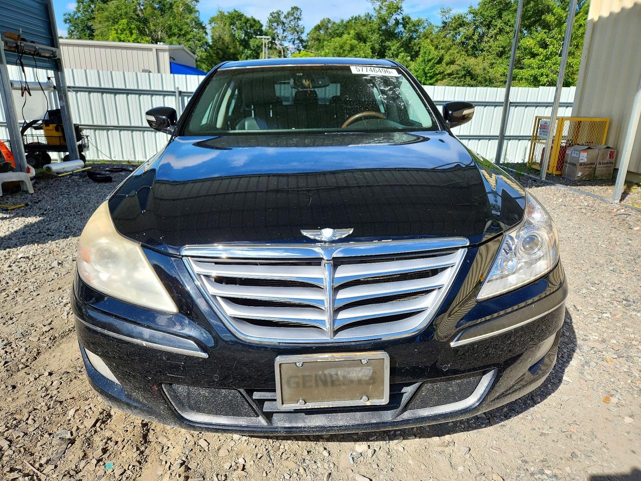 2011 Hyundai Genesis 4.6l Black vin: KMHGC4DFXBU136882