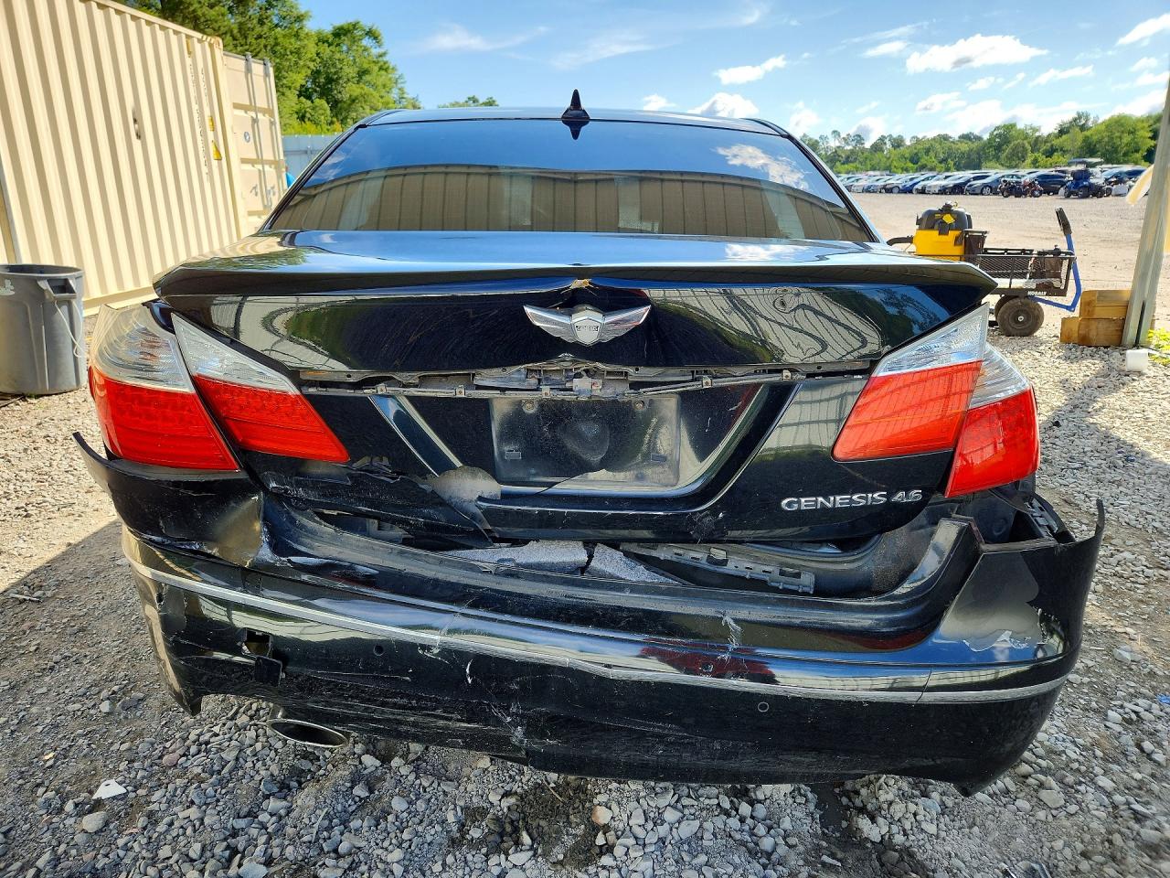 2011 Hyundai Genesis 4.6l Black vin: KMHGC4DFXBU136882
