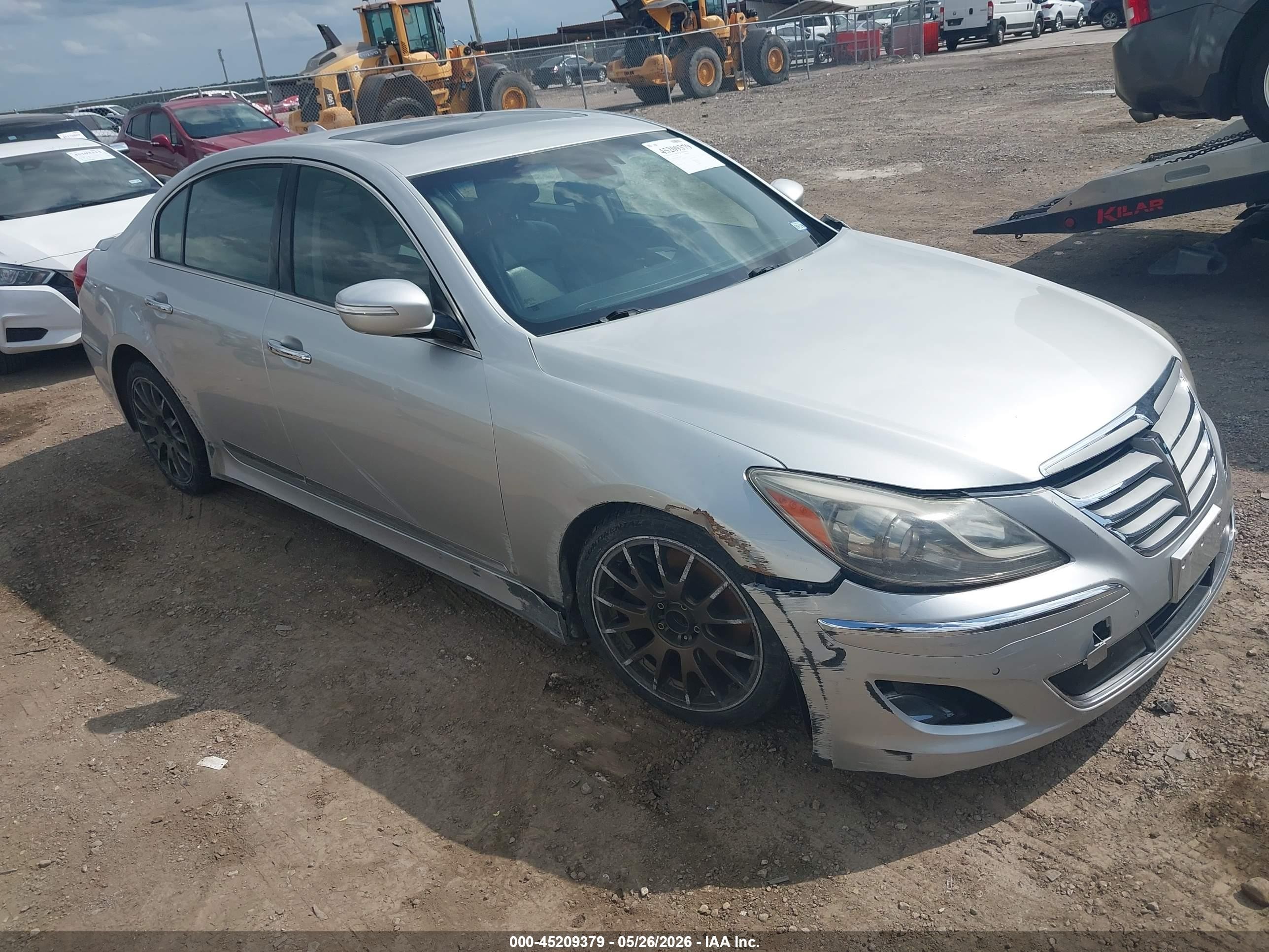 2013 Hyundai Genesis 5.0 R-spec Silver vin: KMHGC4DH0DU250068
