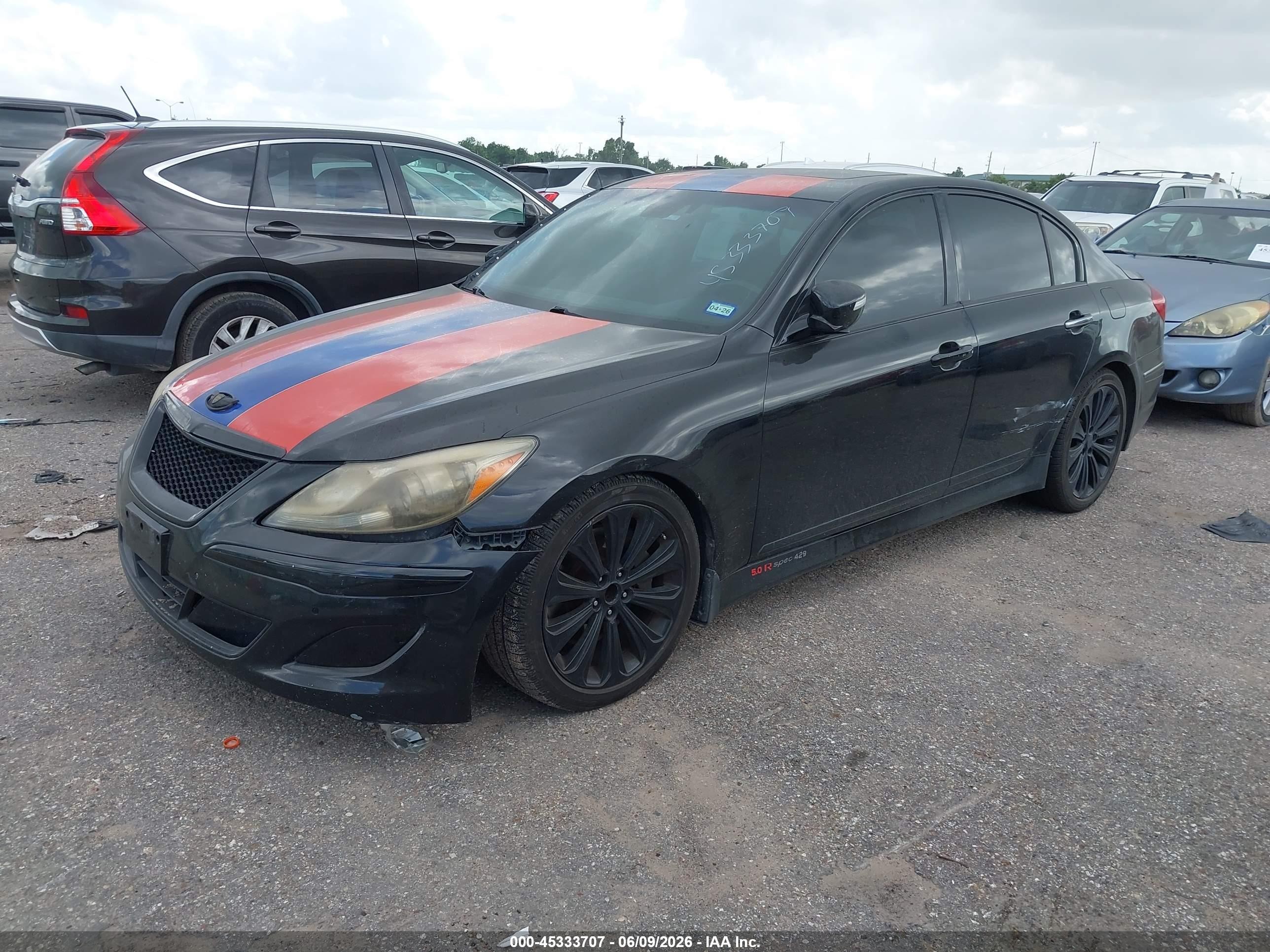 2013 Hyundai Genesis 5.0 R-spec Black vin: KMHGC4DH0DU257151