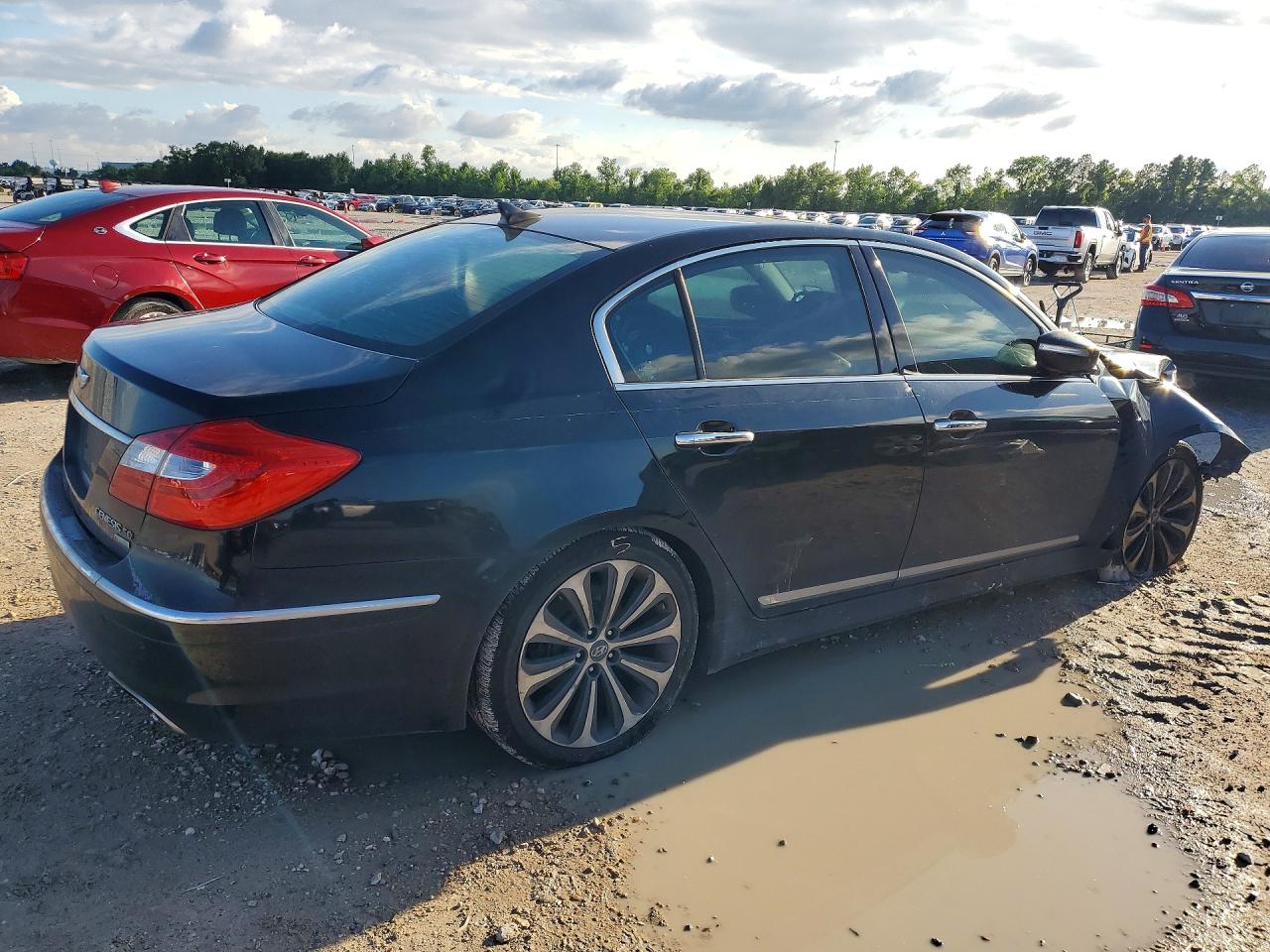 2012 Hyundai Genesis 5.0l Black vin: KMHGC4DH1CU155517