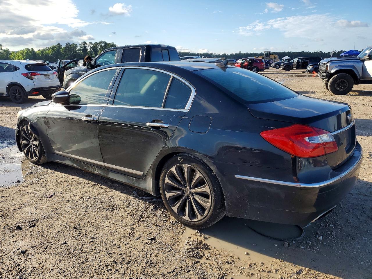 2012 Hyundai Genesis 5.0l Black vin: KMHGC4DH1CU155517