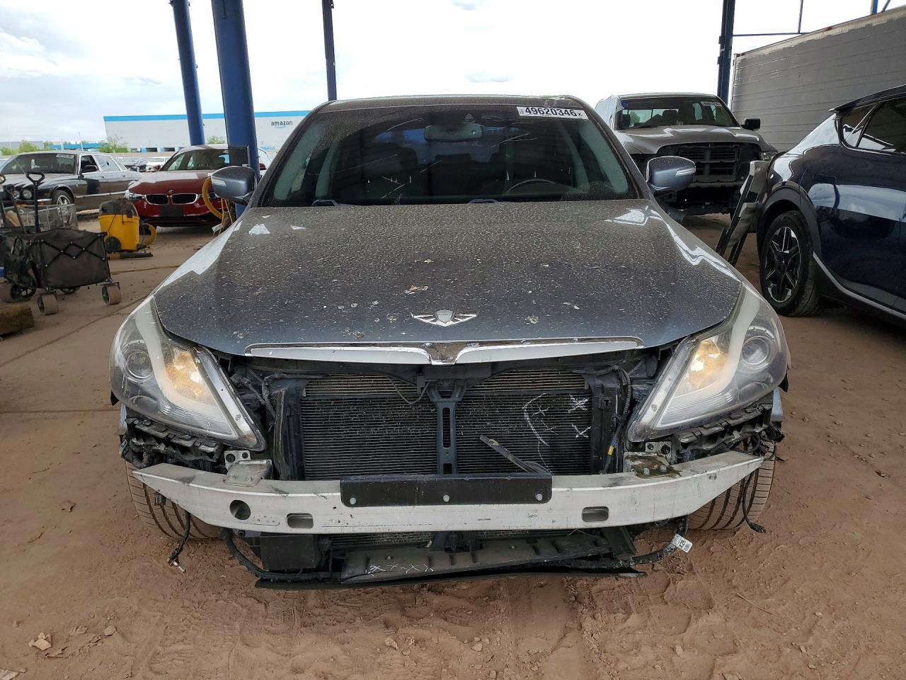 2014 Hyundai Genesis 5.0l Silver vin: KMHGC4DH1EU262389
