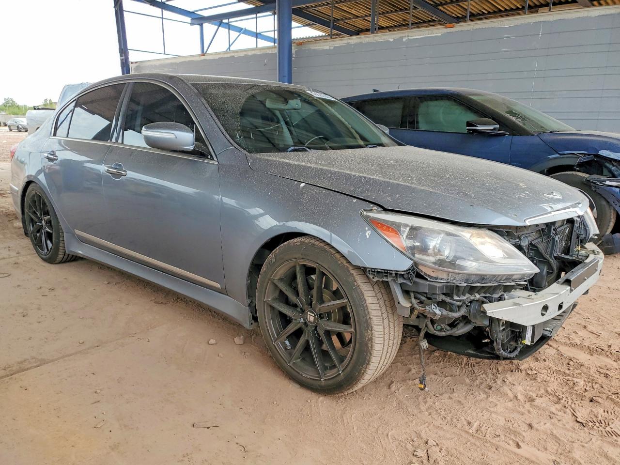 2014 Hyundai Genesis 5.0l Silver vin: KMHGC4DH1EU262389
